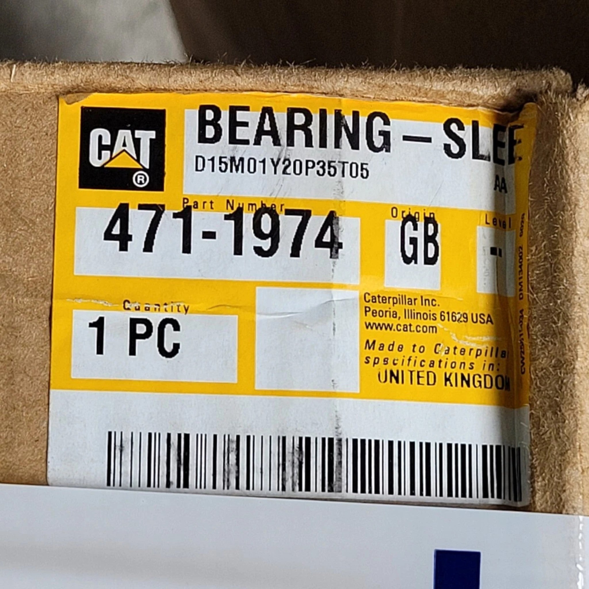 4711974 Genuine CAT Sleeve Bearing