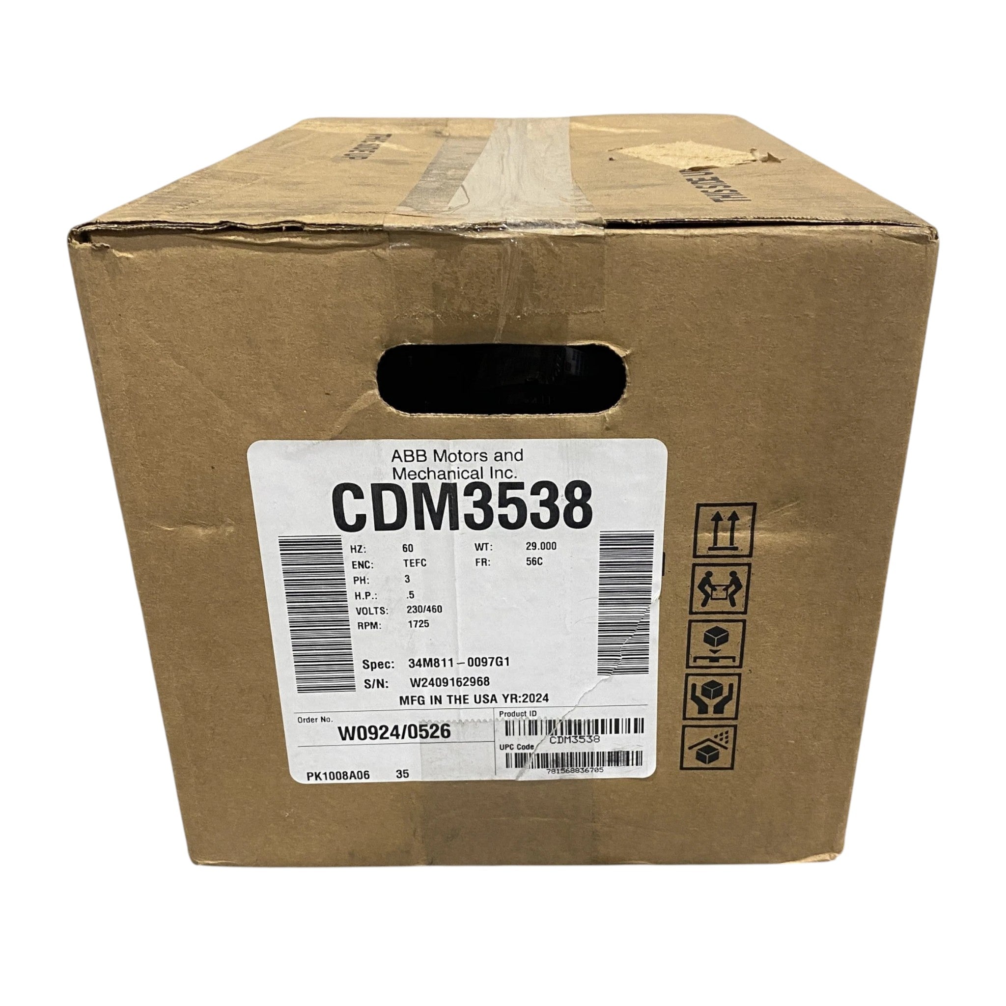 CDM3538 Genuine Baldor Inverter Duty Motor