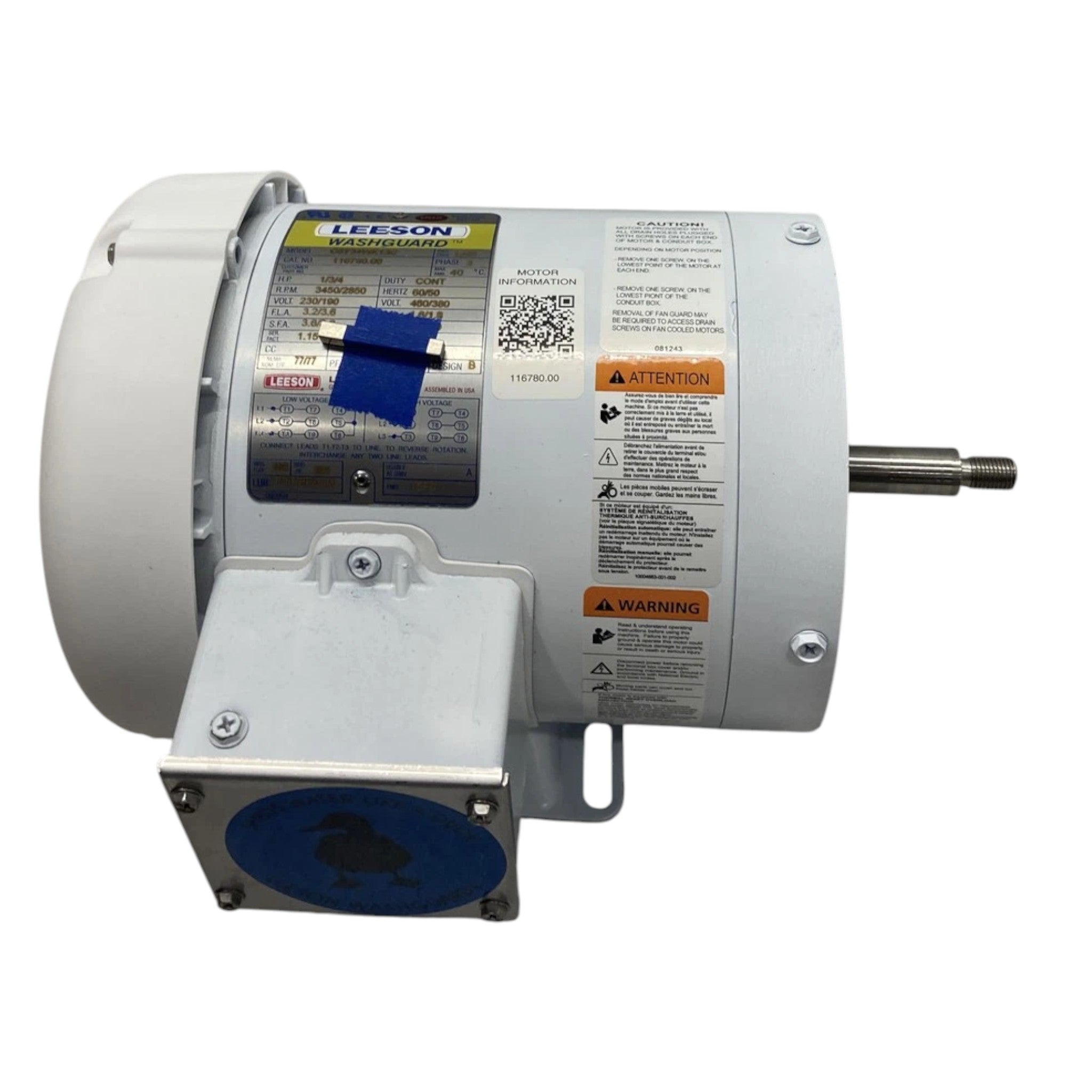 116780.00 Leeson 1HP Jet Pump Motor