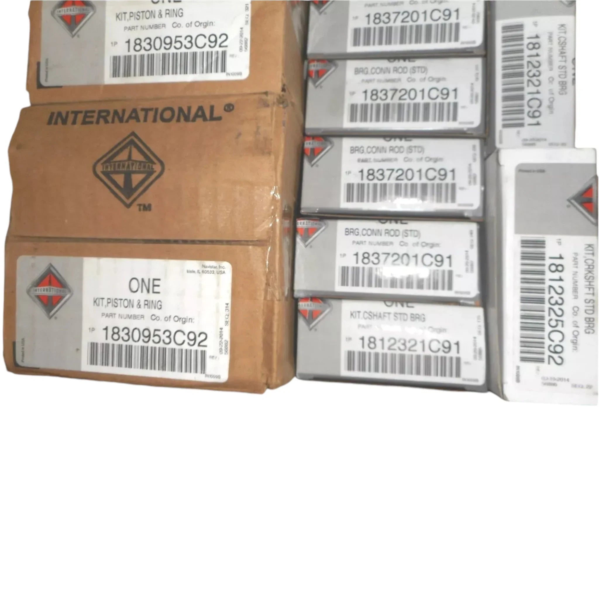 1841383C91 Genuine International Engine Overhaul Piston Works Kit