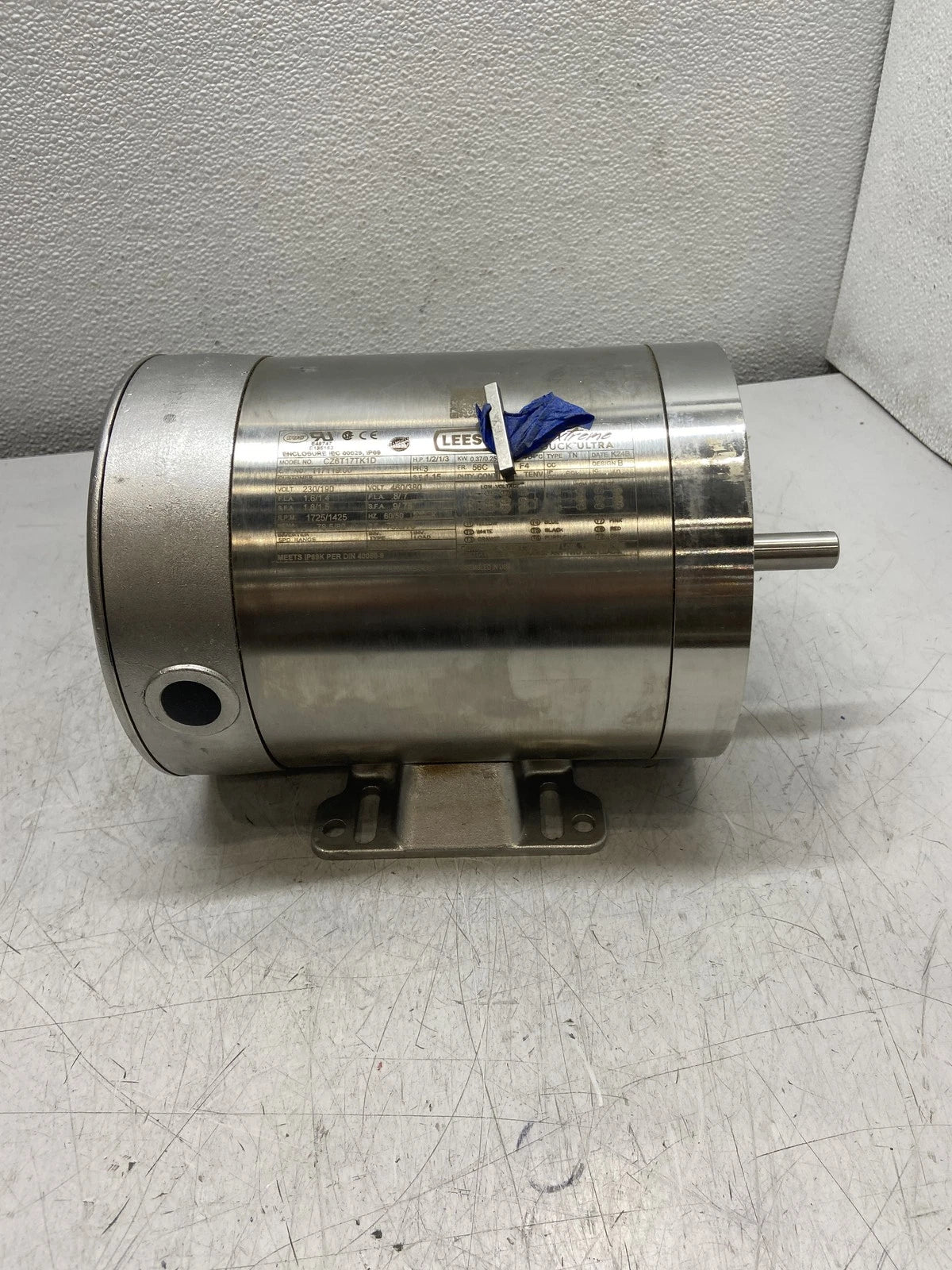 117119.00 Genuine Leeson General Purpose Washdown Duty Motor
