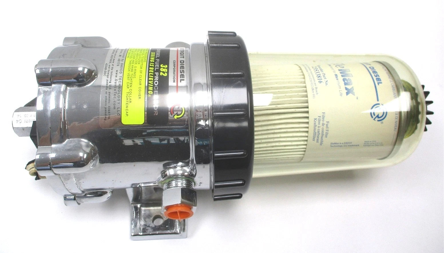Genuine Detroit Diesel DAVCO 382 Fuel Pro Filter Kit 12V 195W Heated