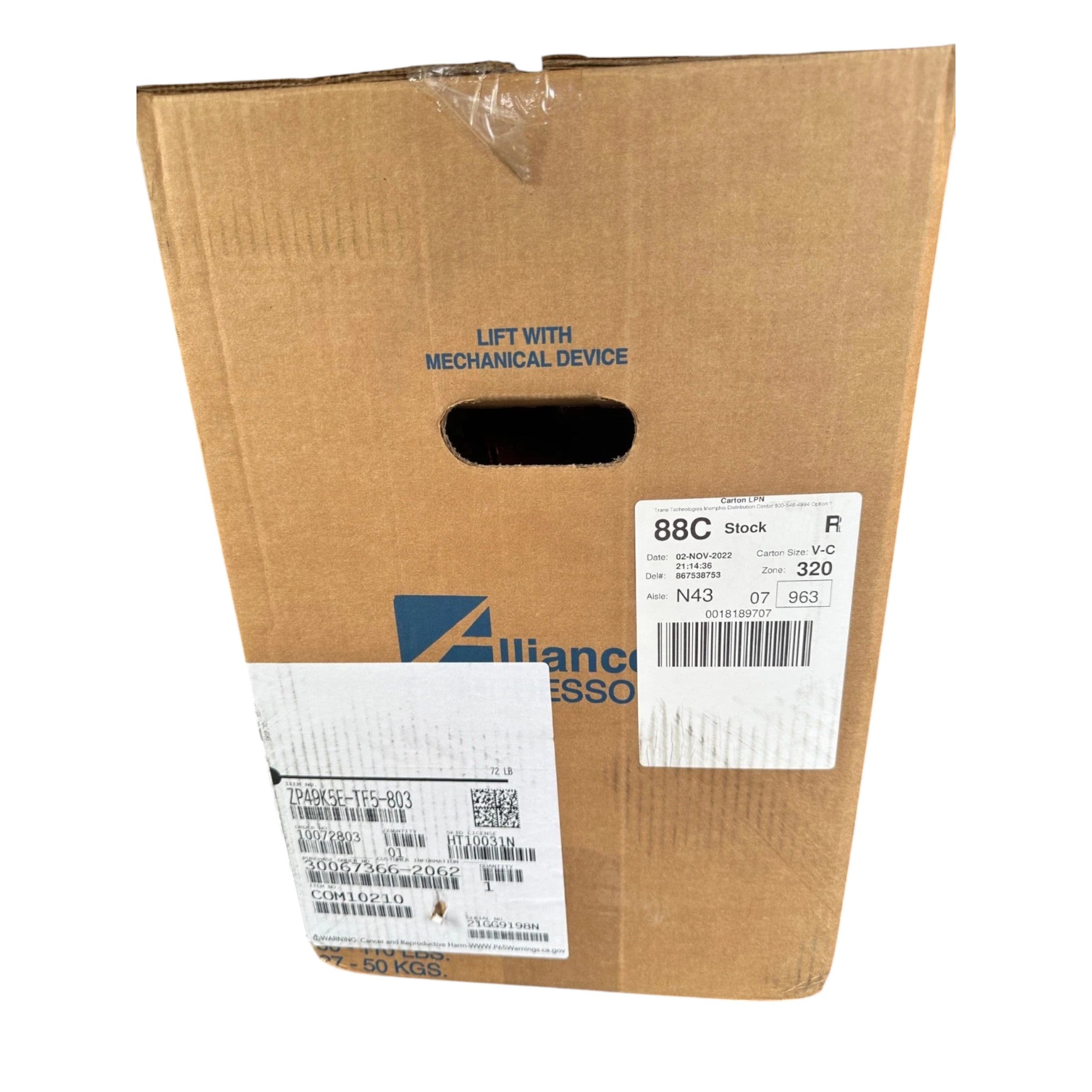 ZPS49K5E-TF5-803 Genuine Alliance Scroll Compressor