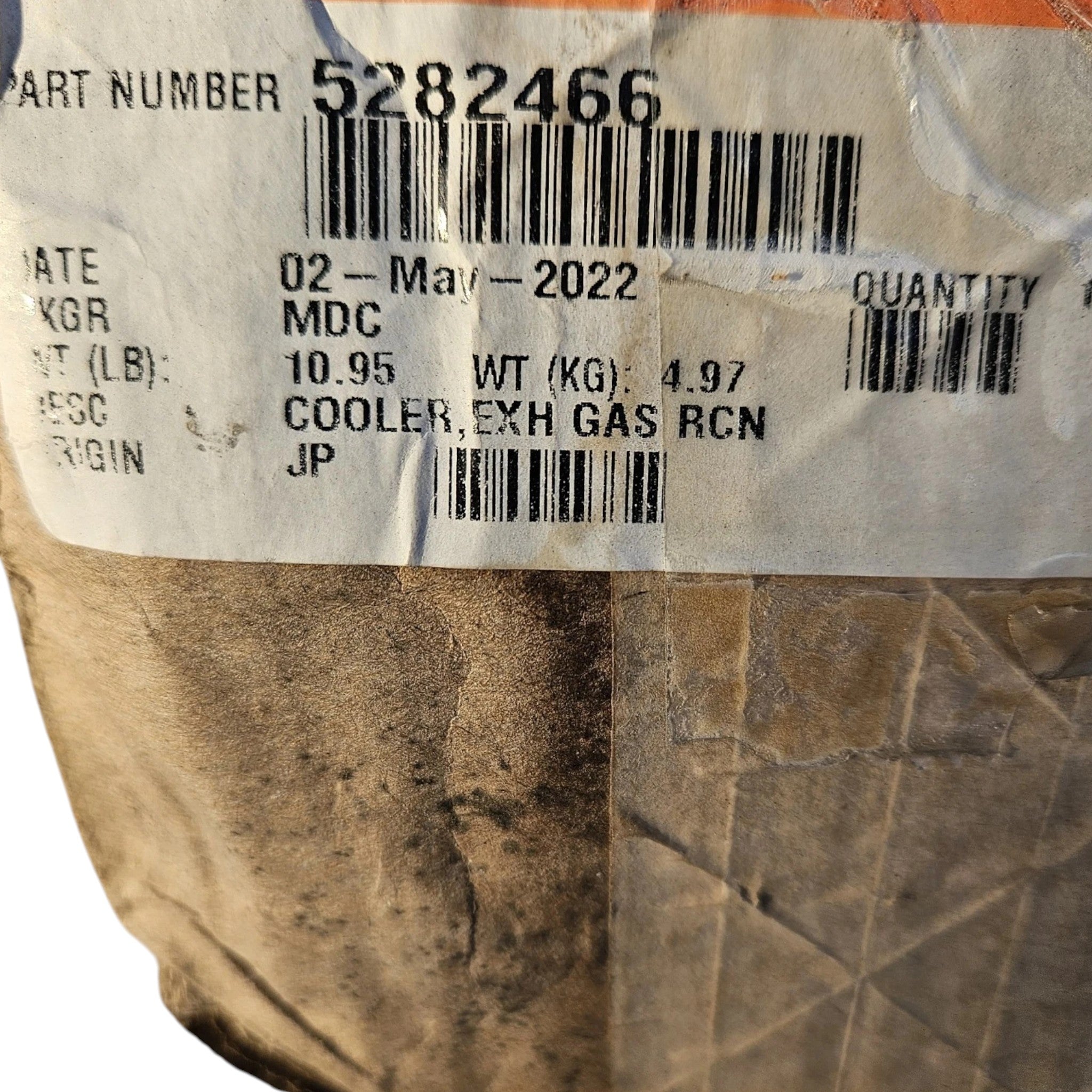 5282466RX Cummins Exhaust Gas Recirculation Cooler
