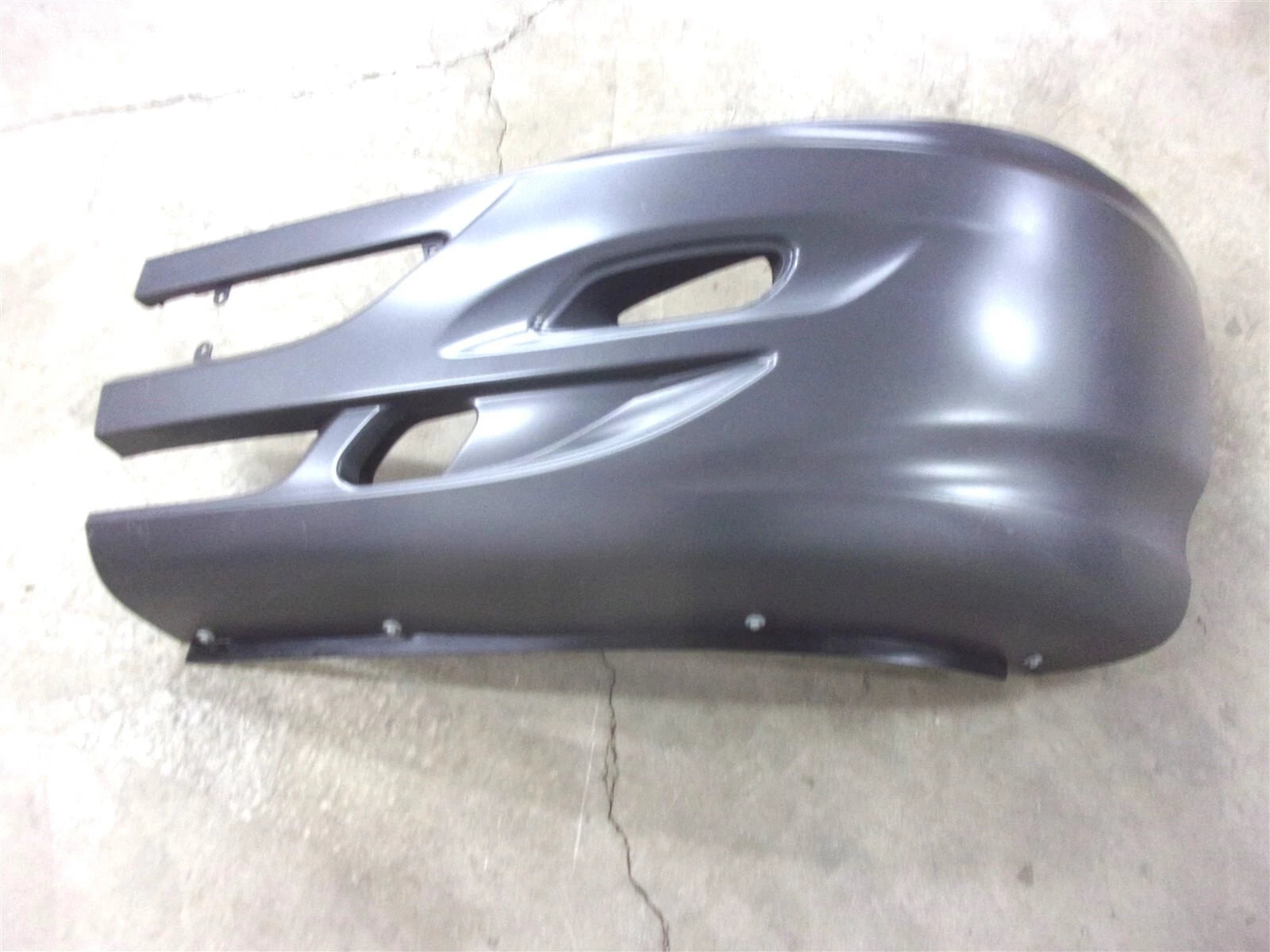 New International Painted Gray Left Bumper with Fog Lights
