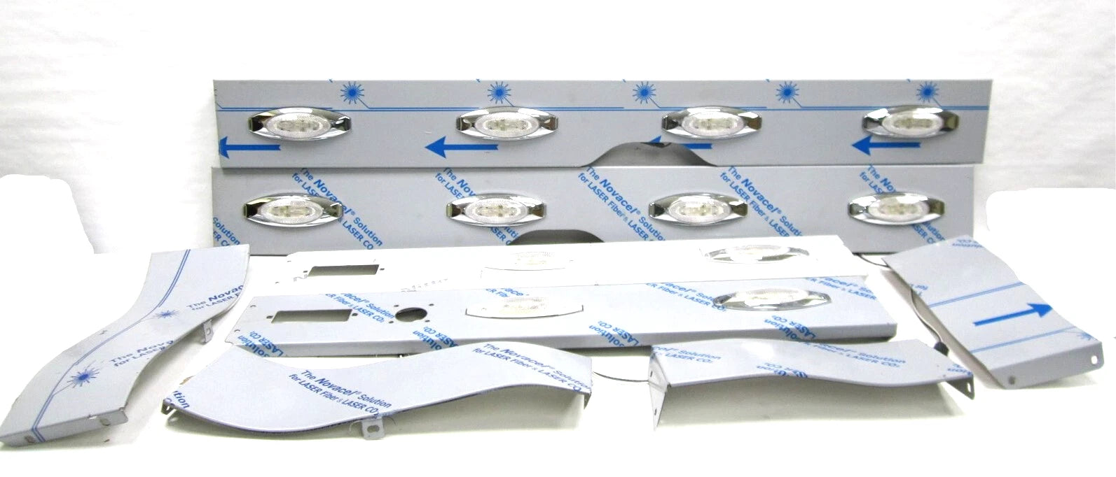 New Prostar Sleeper Window Chrome Trim Kit W/ LED Lights 2014+ 73"