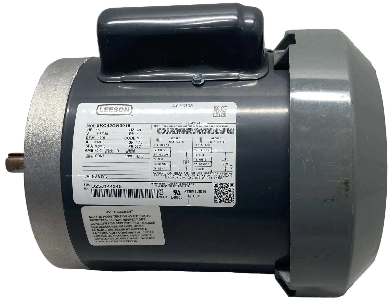 5KC42GN0018 Leeson Electric Motor