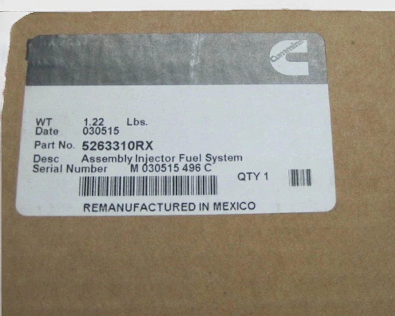 4944476 Genuine Cummins Fuel Injector