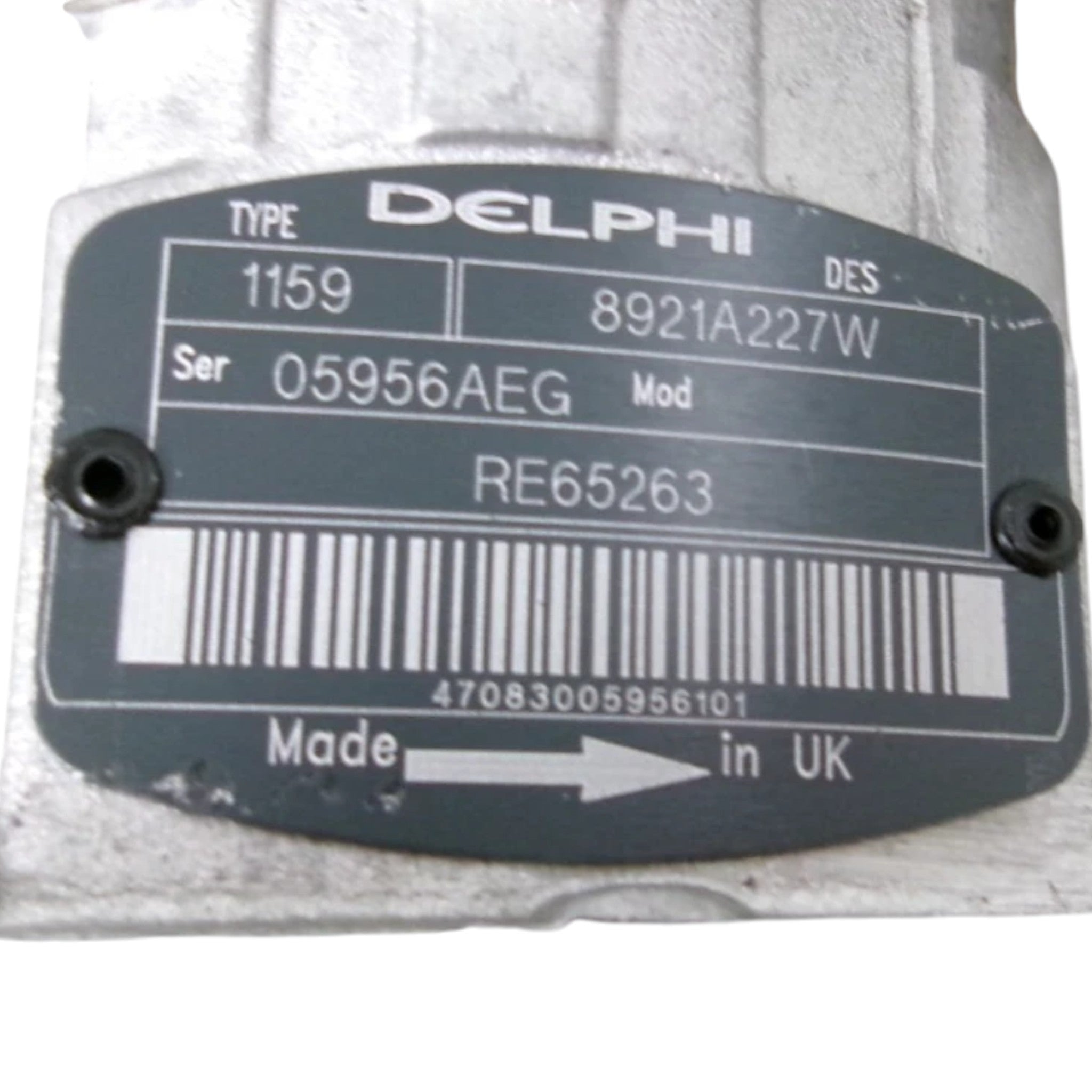 RE65263 Genuine John Deere Fuel Injection Pump Assembly