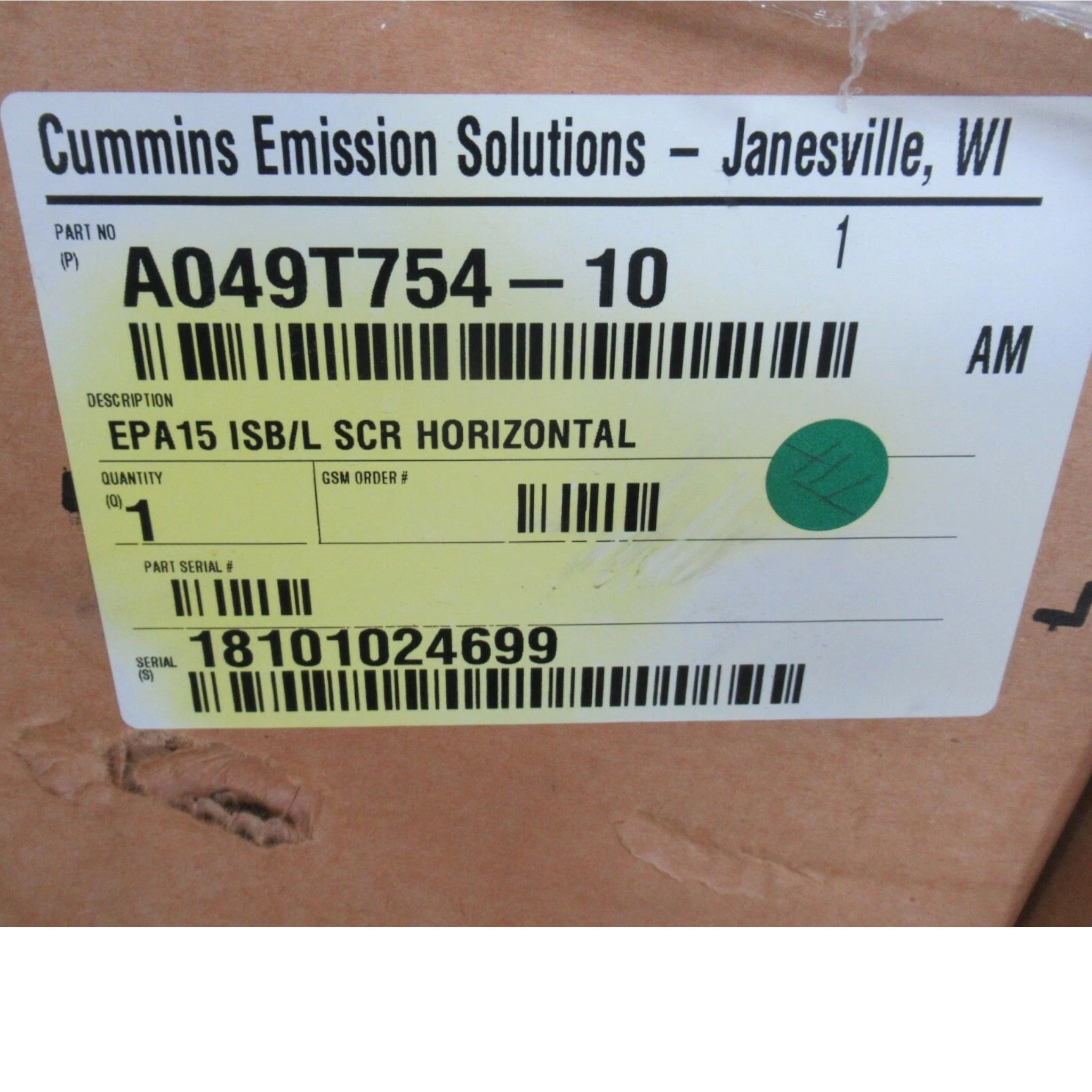 4376604 Cummins Aftertreatment Device
