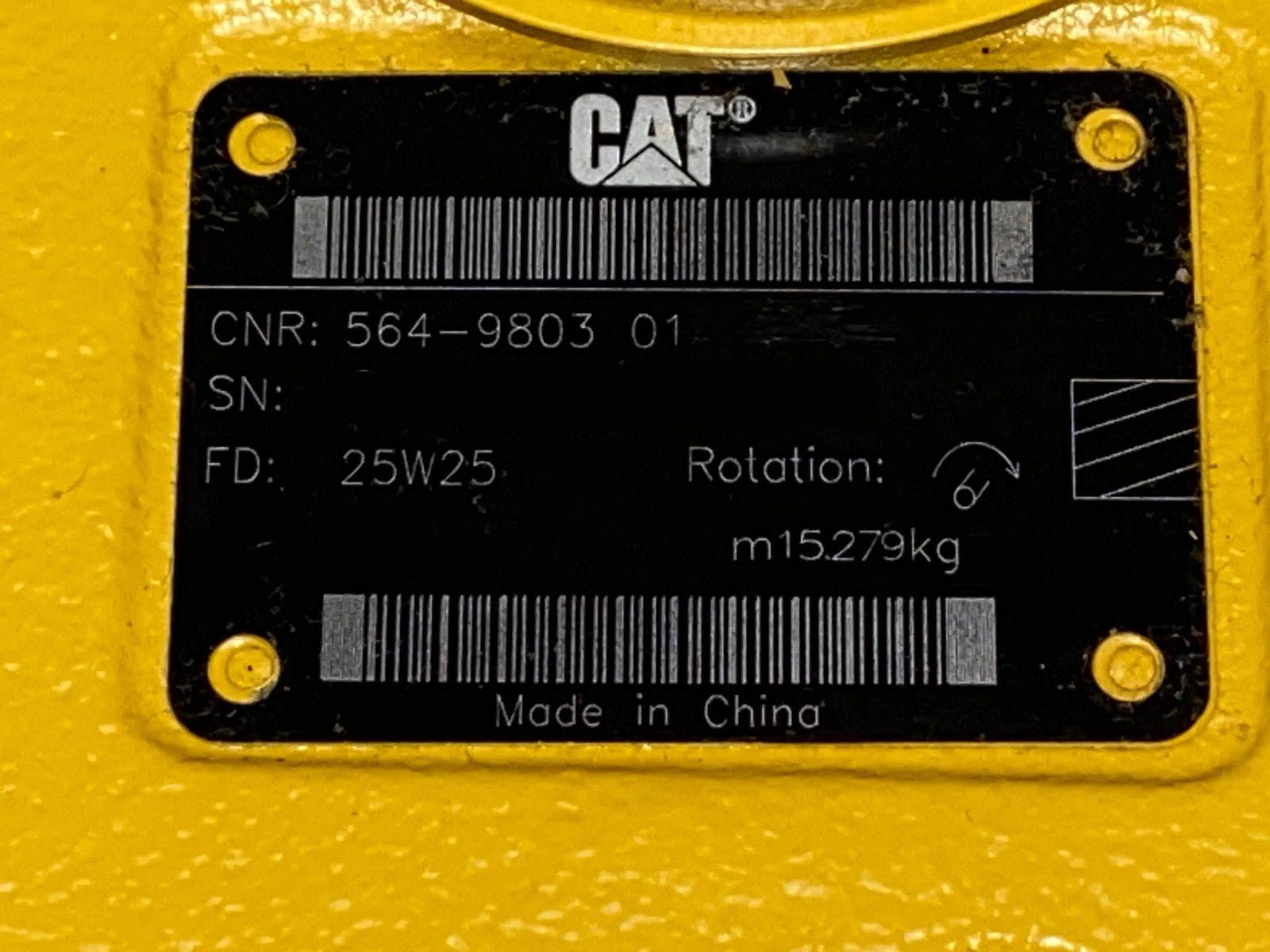564-9803 Genuine CAT Hydraulic Piston Pump