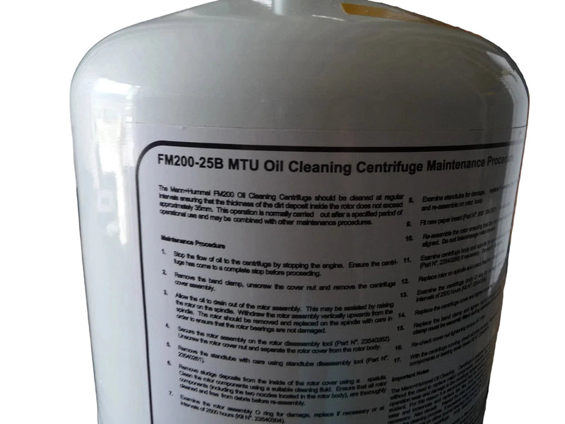X52418300026 MTU Centrifugal Oil Filter
