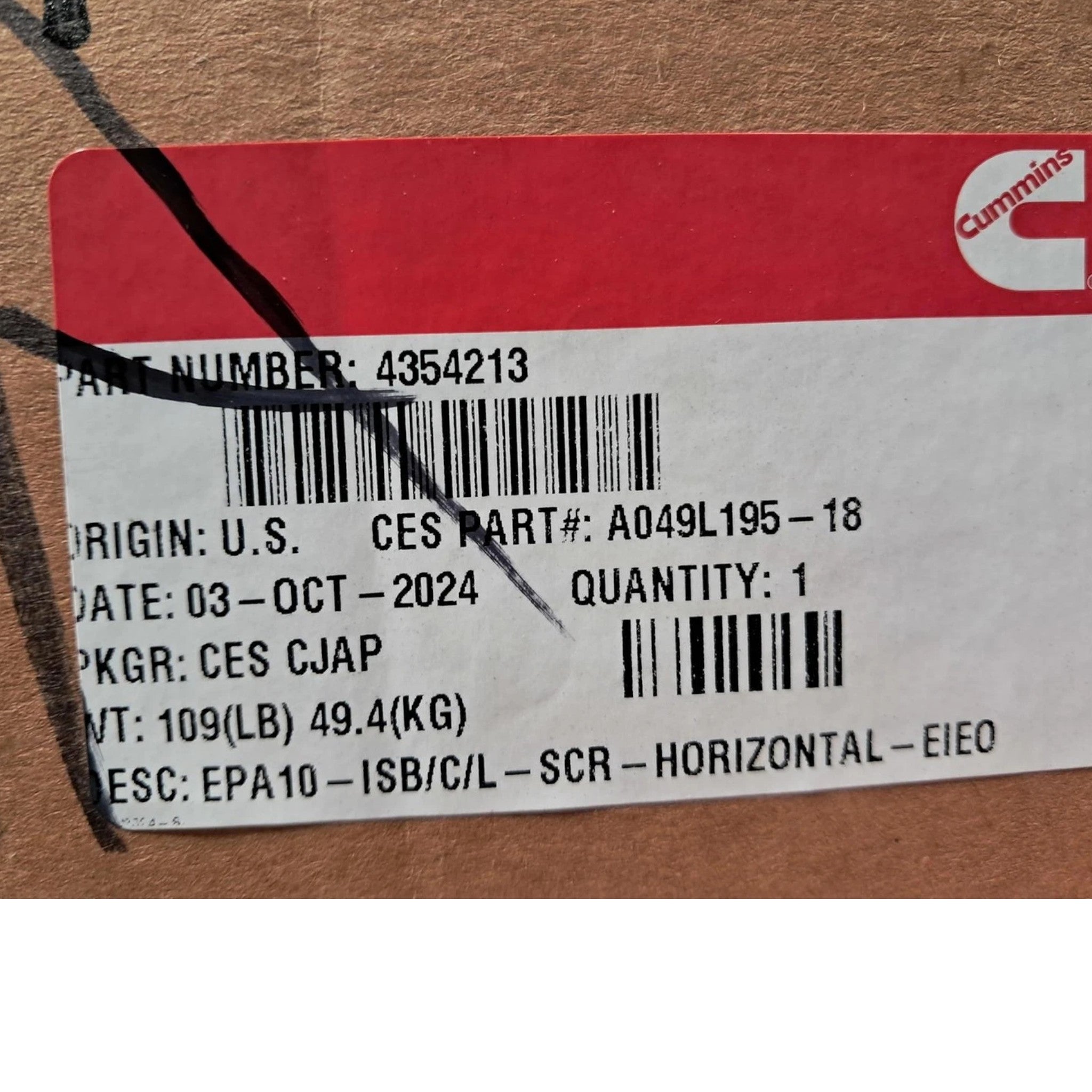 4354213 Genuine Cummins Aftertreatment Device