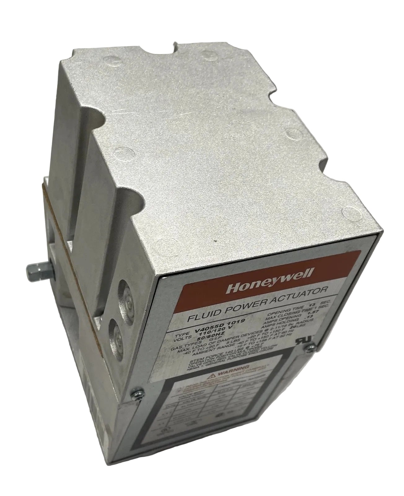 V4055D1019 Honeywell Gas Valve Actuator 120V