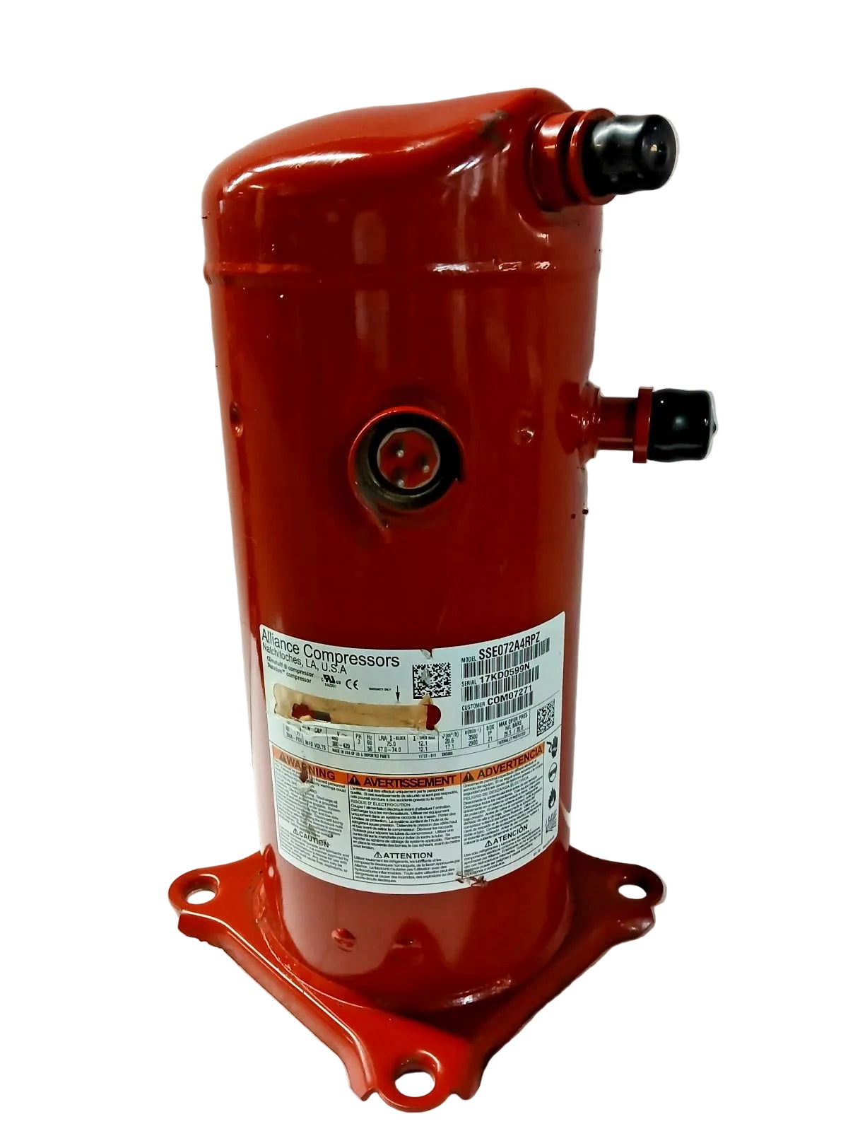 SSE072A4RPZ Genuine Alliance Scroll Compressor