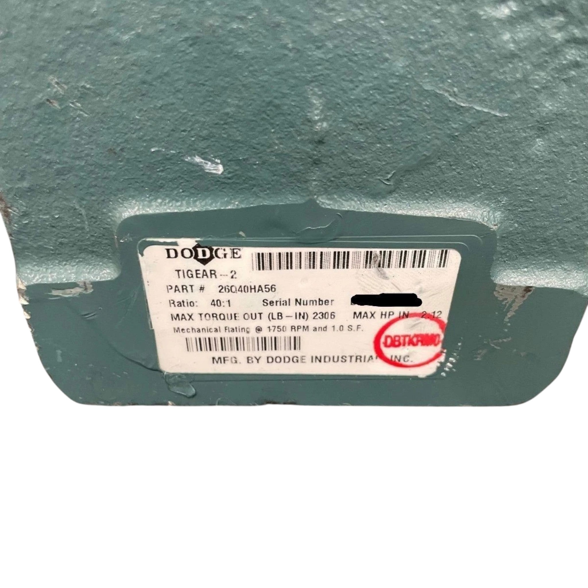 26Q40HA56 Genuine Dodge Speed Reducer