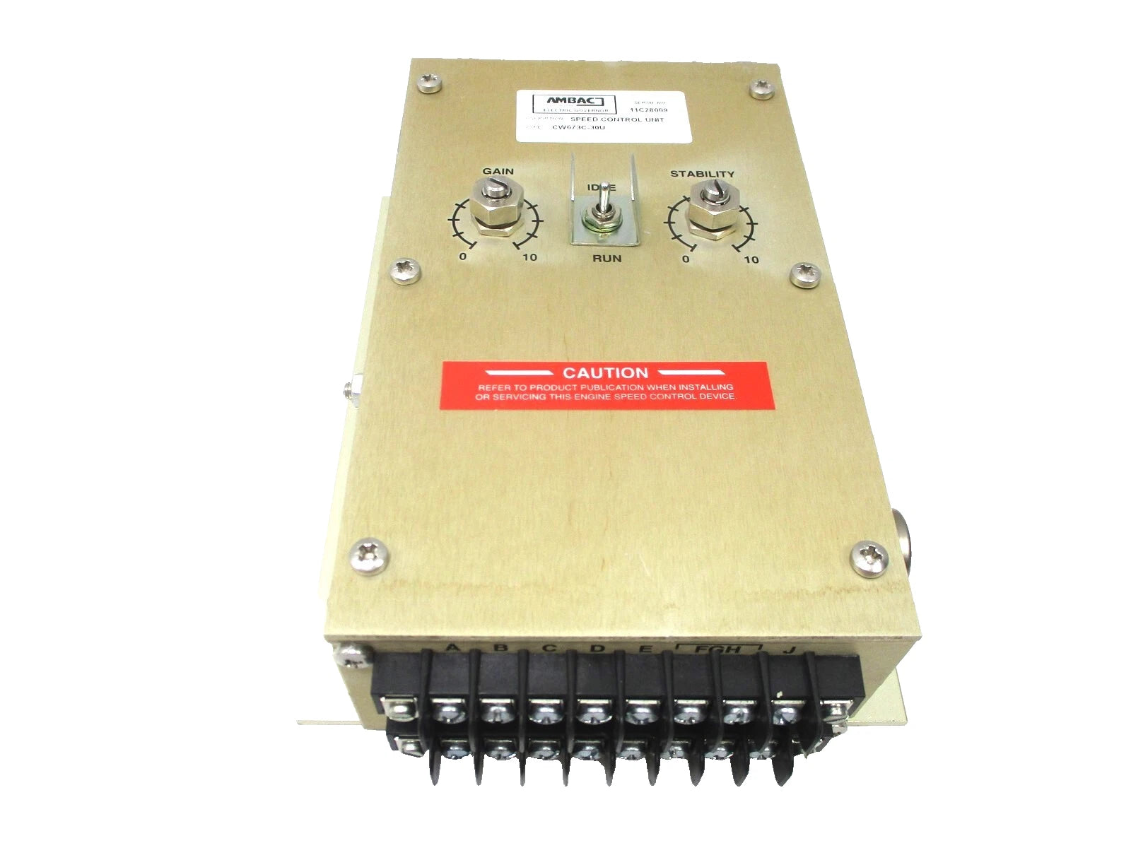 New for AMBAC Speed Control Unit 30 Amp Electronic Governor