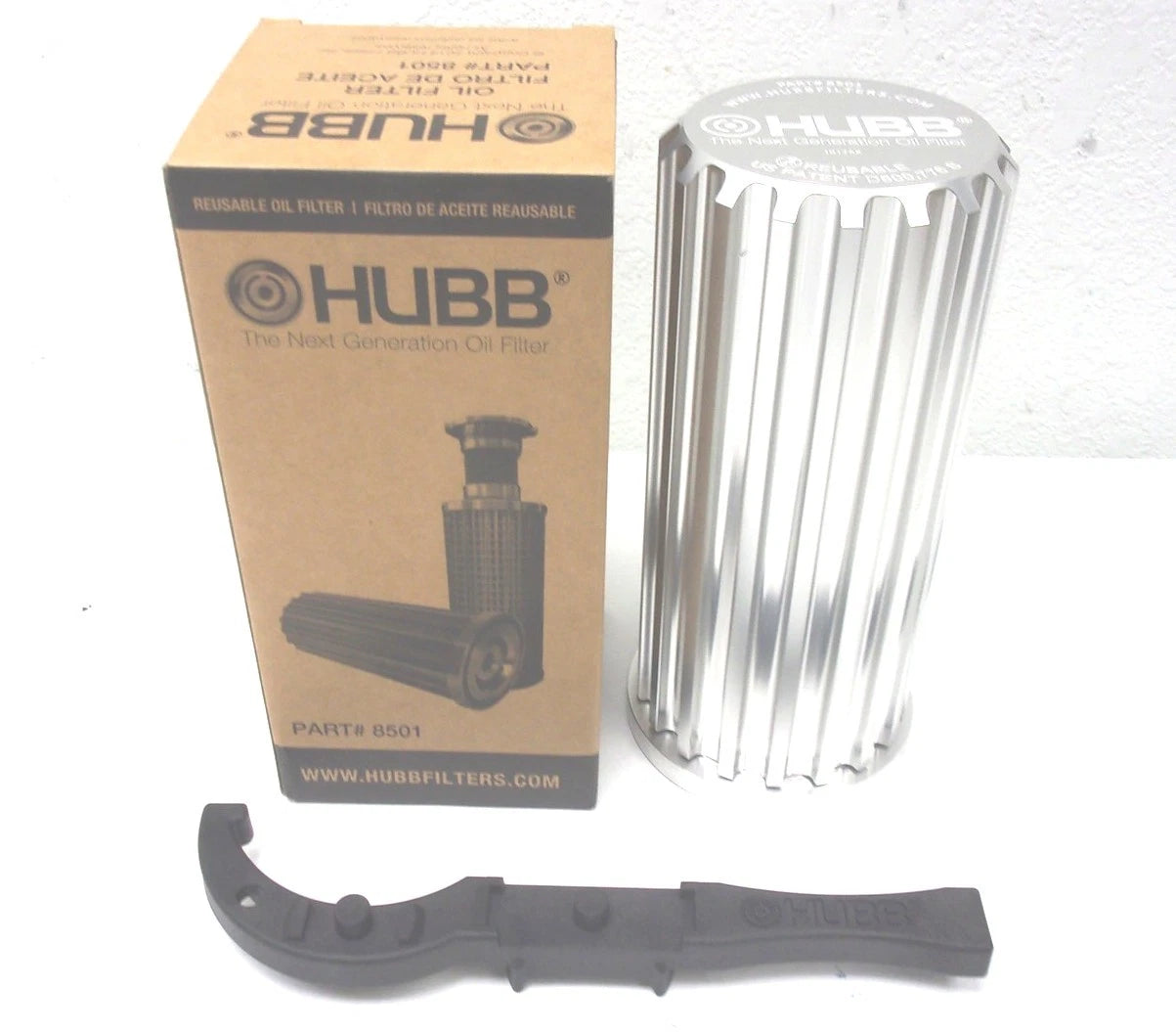 New HUBB 8" Reusable Oil Filter Pack for Duramax 6.6L 2001-2019