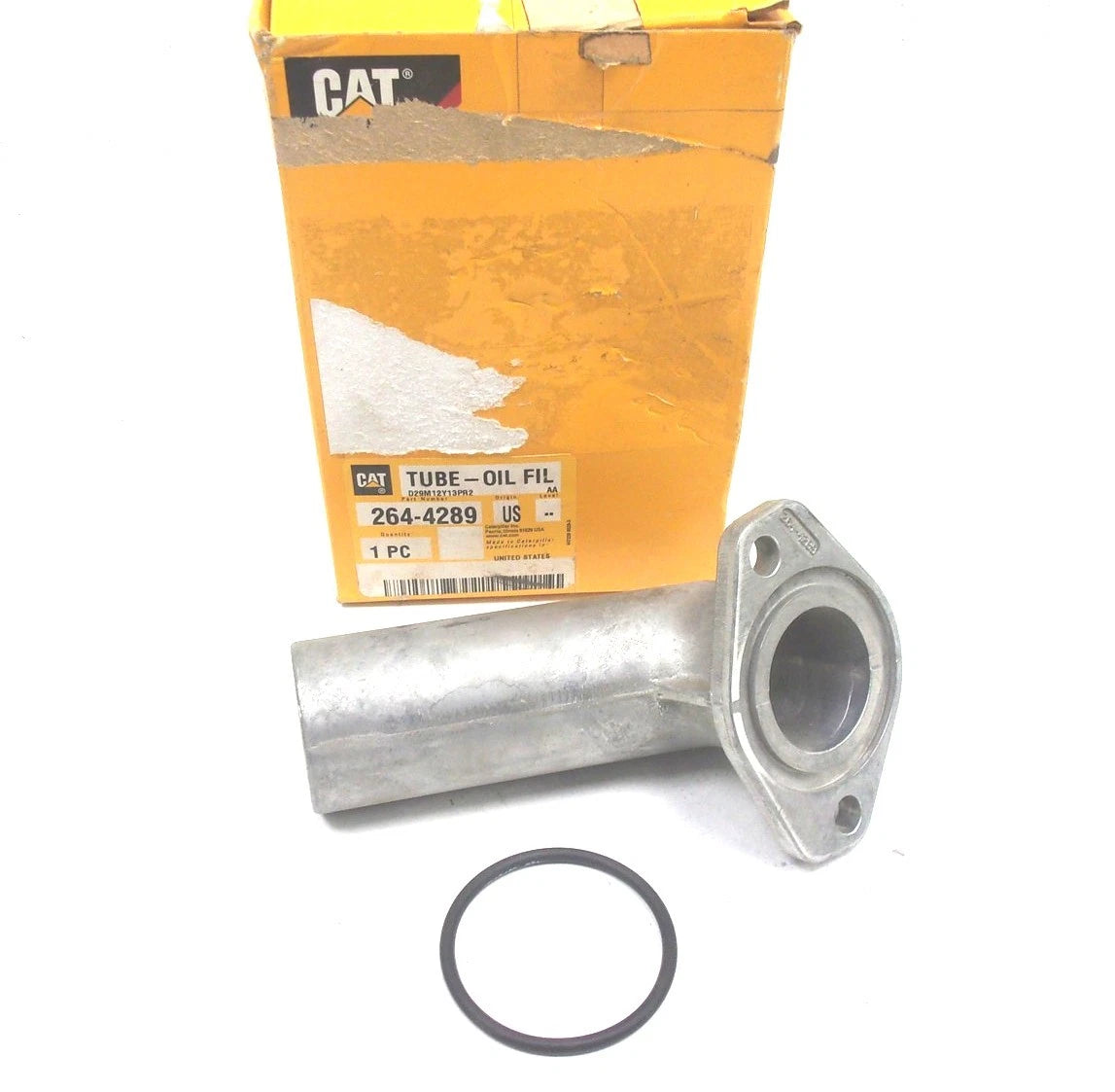 New Genuine for Caterpillar Two Hole Flange Mount Oil Filler Tube
