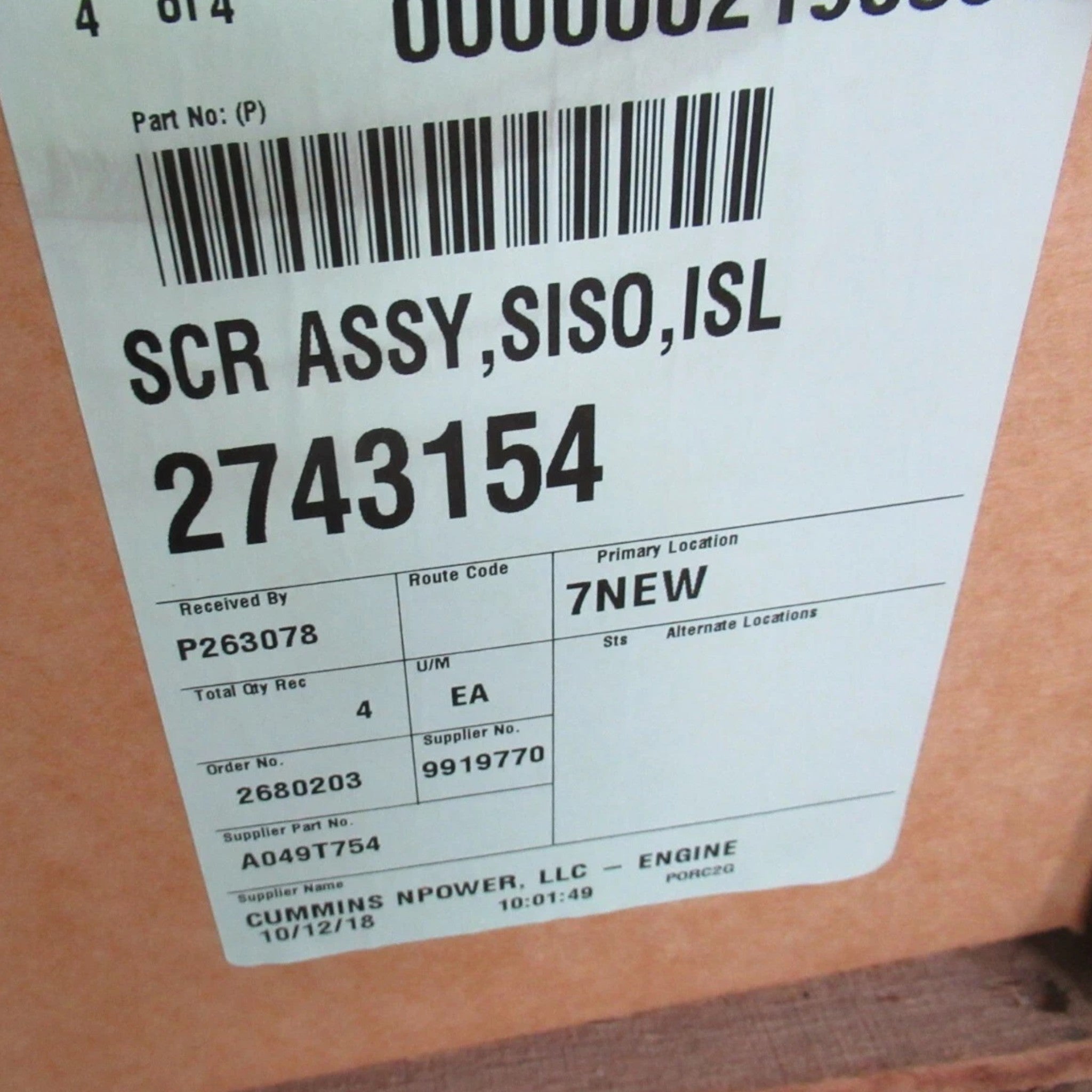 4376604 Cummins Aftertreatment Device