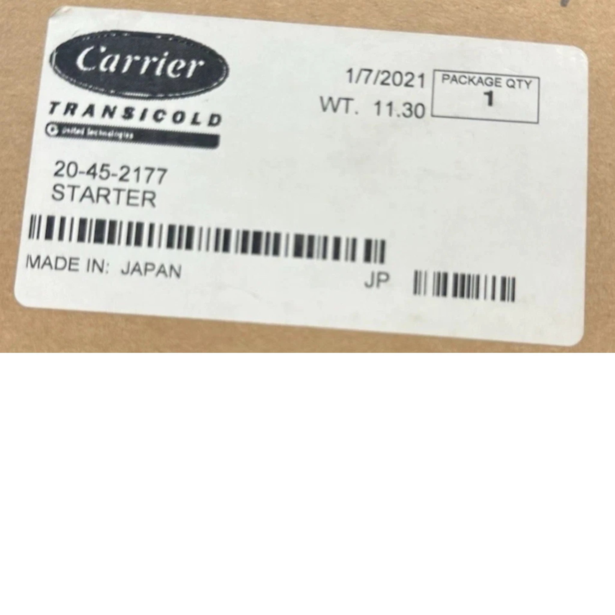 845-2324 Genuine Carrier Starter Motor 12V