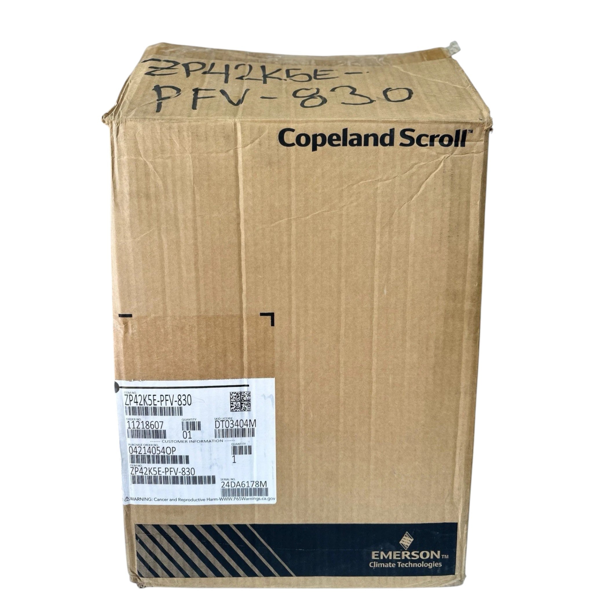 ZP42K5EPFV830 Genuine Copeland Scroll Compressor