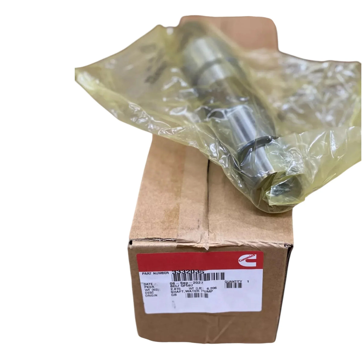 Genuine Cummins Water Pump Shaft