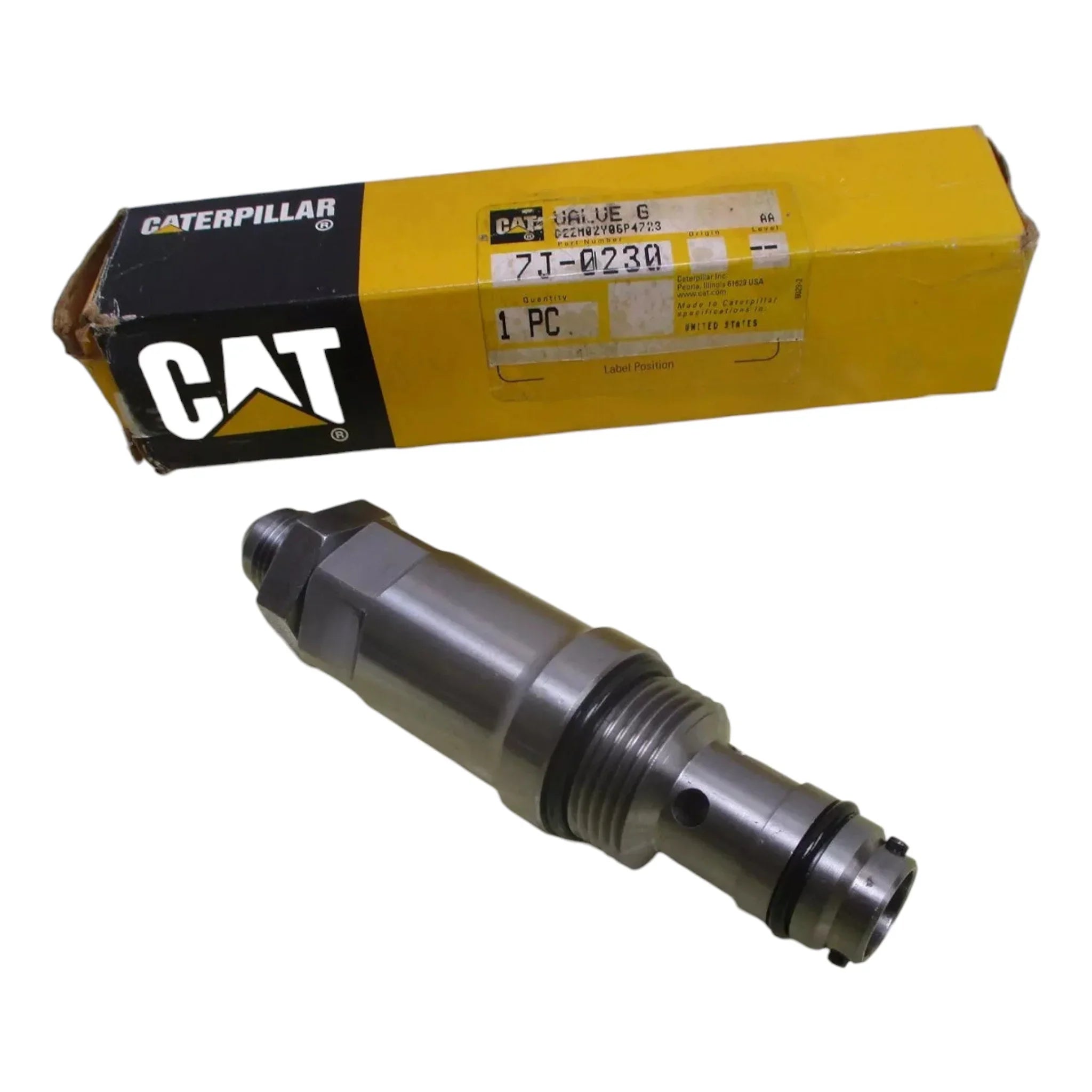 7J0230 Genuine Caterpillar Hydraulic Unloading Valve