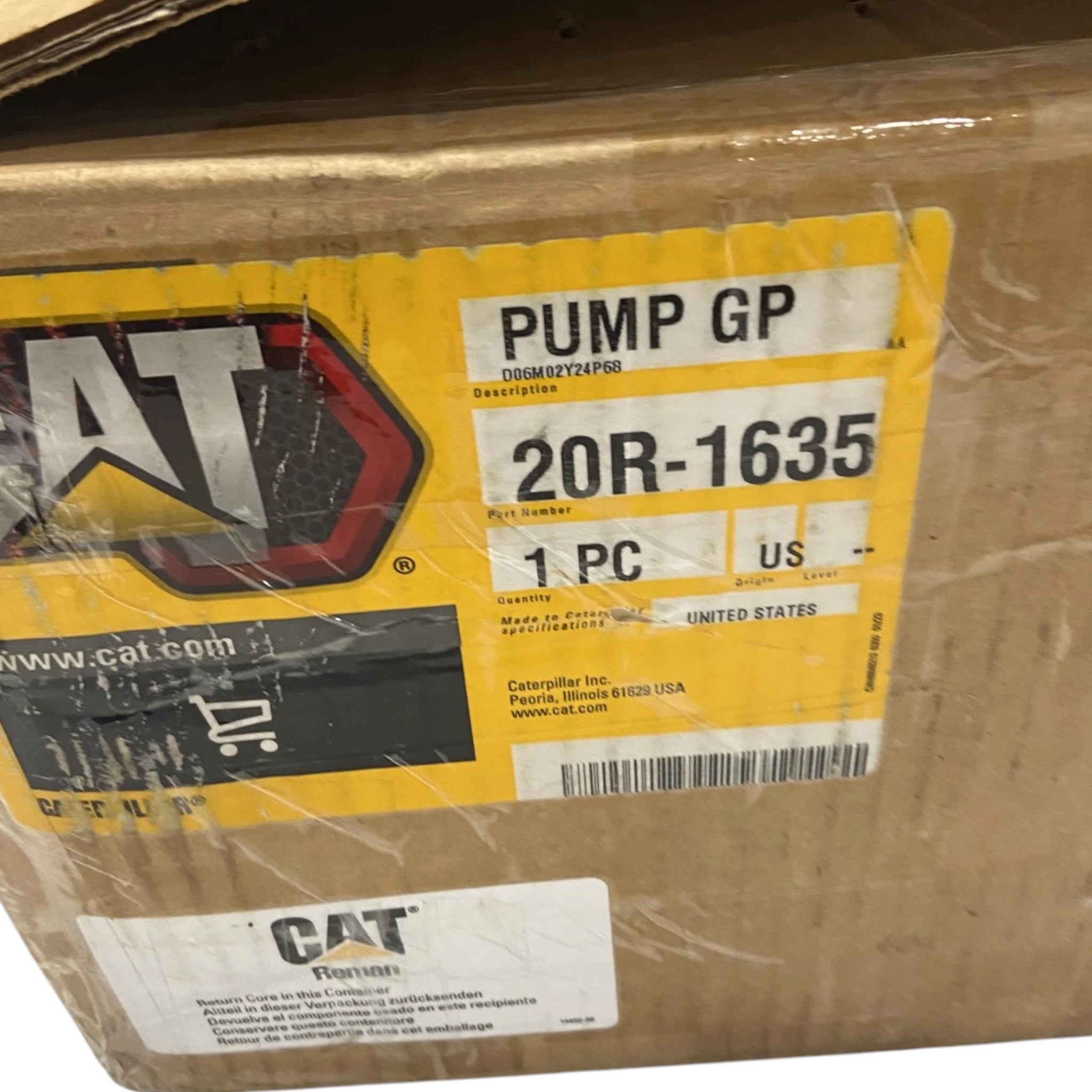20R1635 Genuine CAT Reman Unit Injector Hydraulic Pump