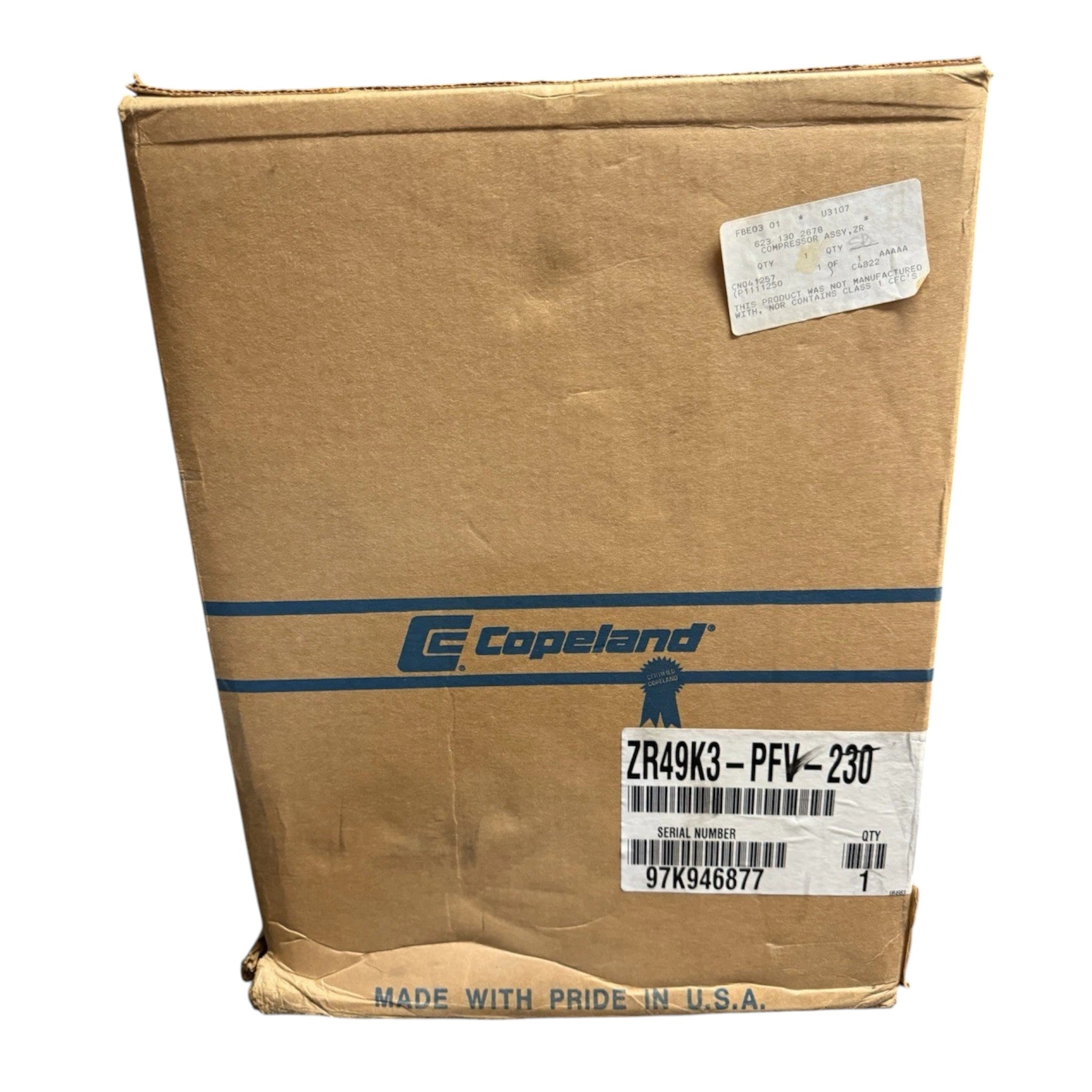 ZR49K3PFV230 Genuine Copeland Scroll Compressor