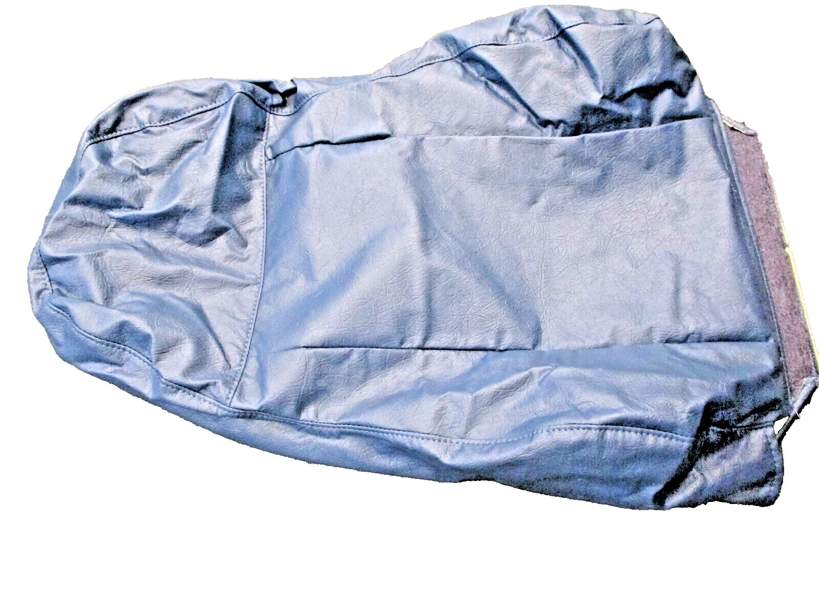 New OEM International Driver Seat Back Upholstery Blue Vinyl W Pocket