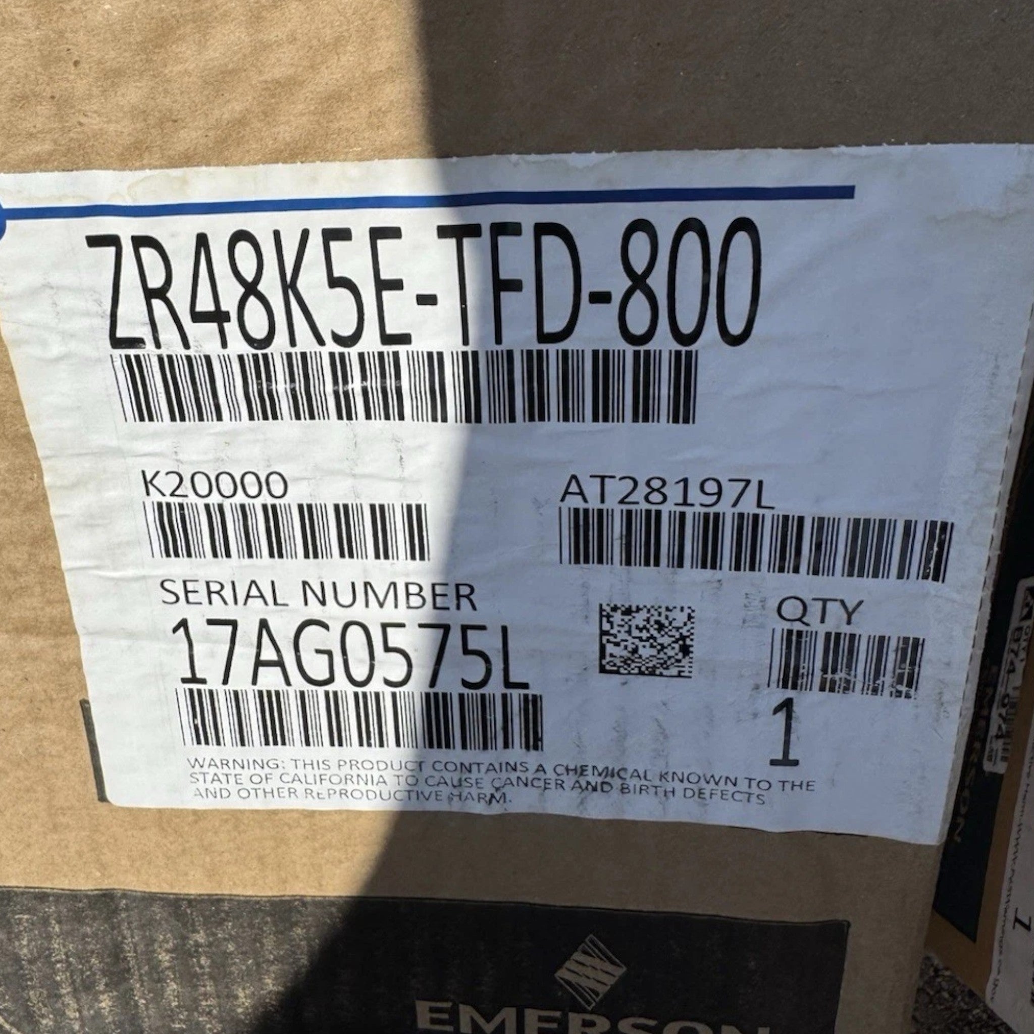 ZR42K5EPFV800 Genuine Copeland Scroll Compressor
