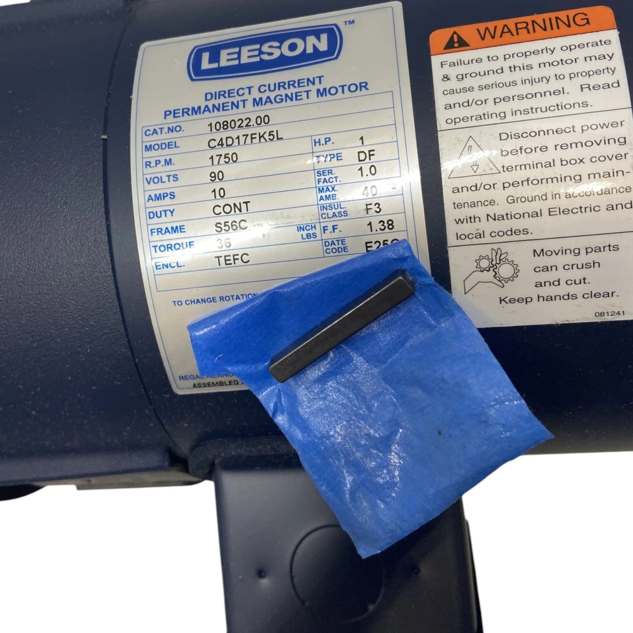 108022.00 Leeson DC Permanent Magnet Motor