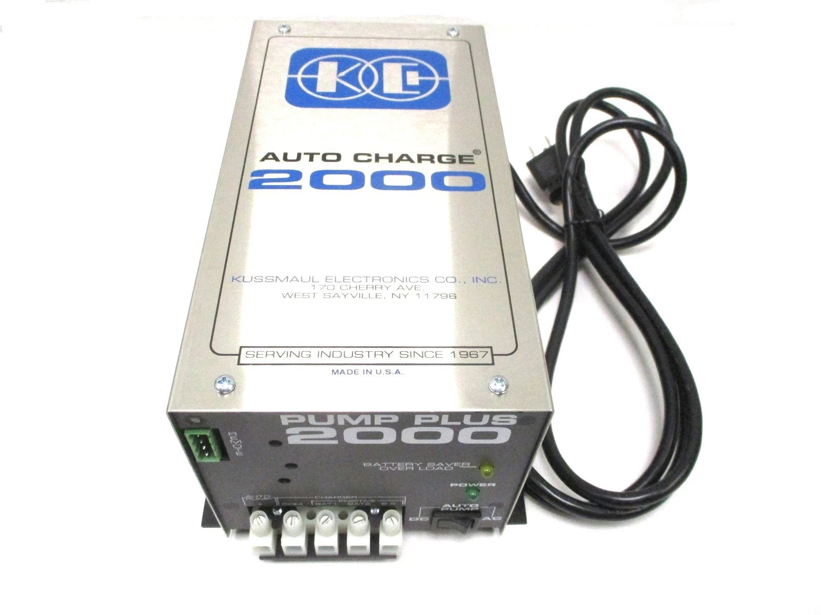 New for Kussmaul Pump Plus 2000 Battery Charger Output 12V 15A