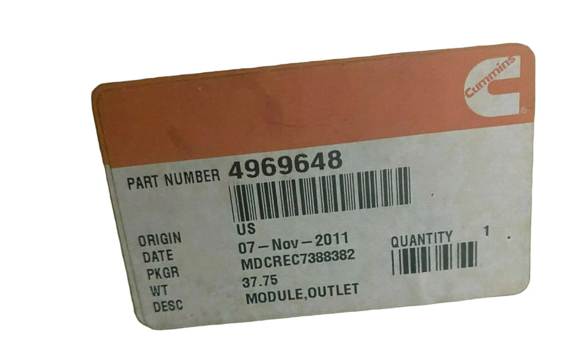 4969648 Genuine Cummins Outlet Module