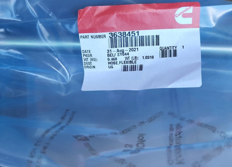 3638451 Genuine Cummins Flexible Hose
