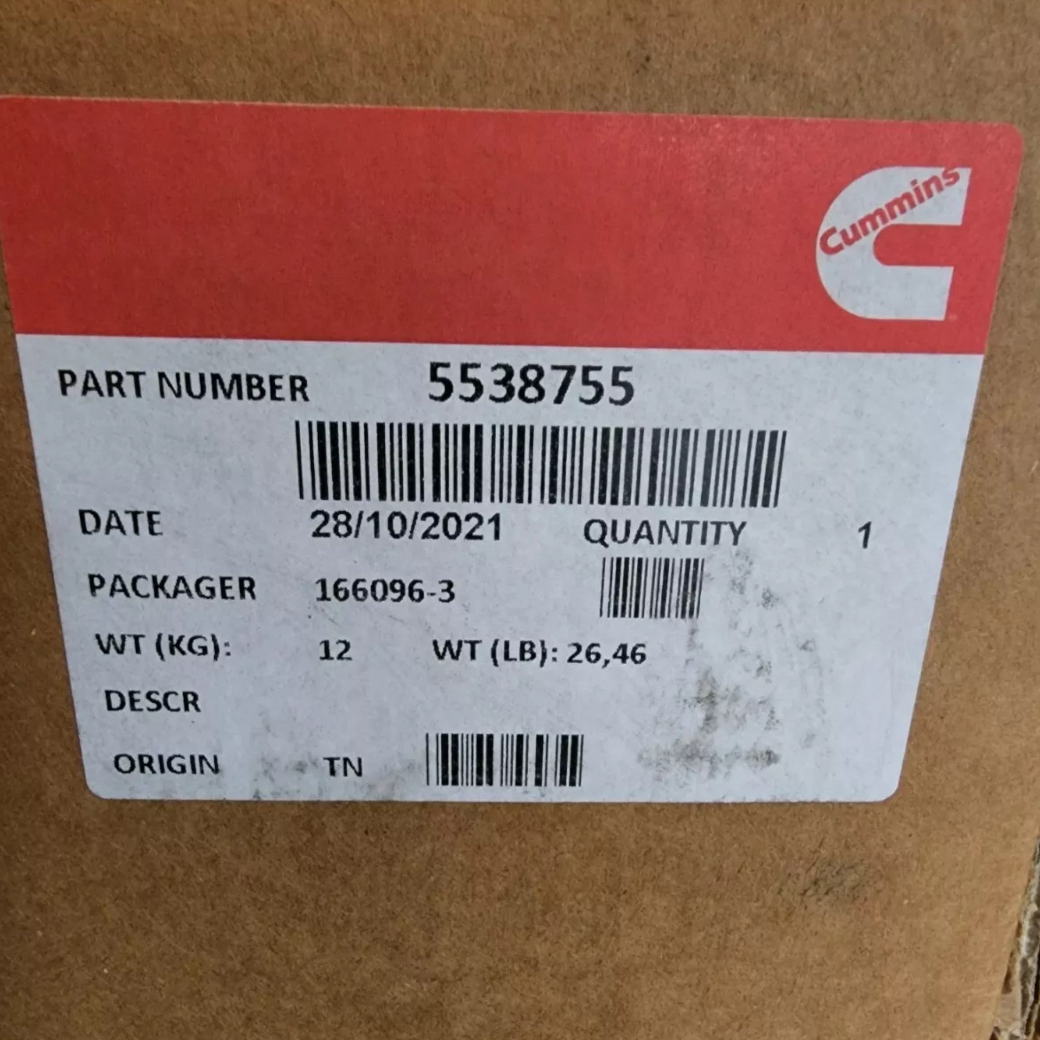 5538755 Genuine Cummins Engine Control Module