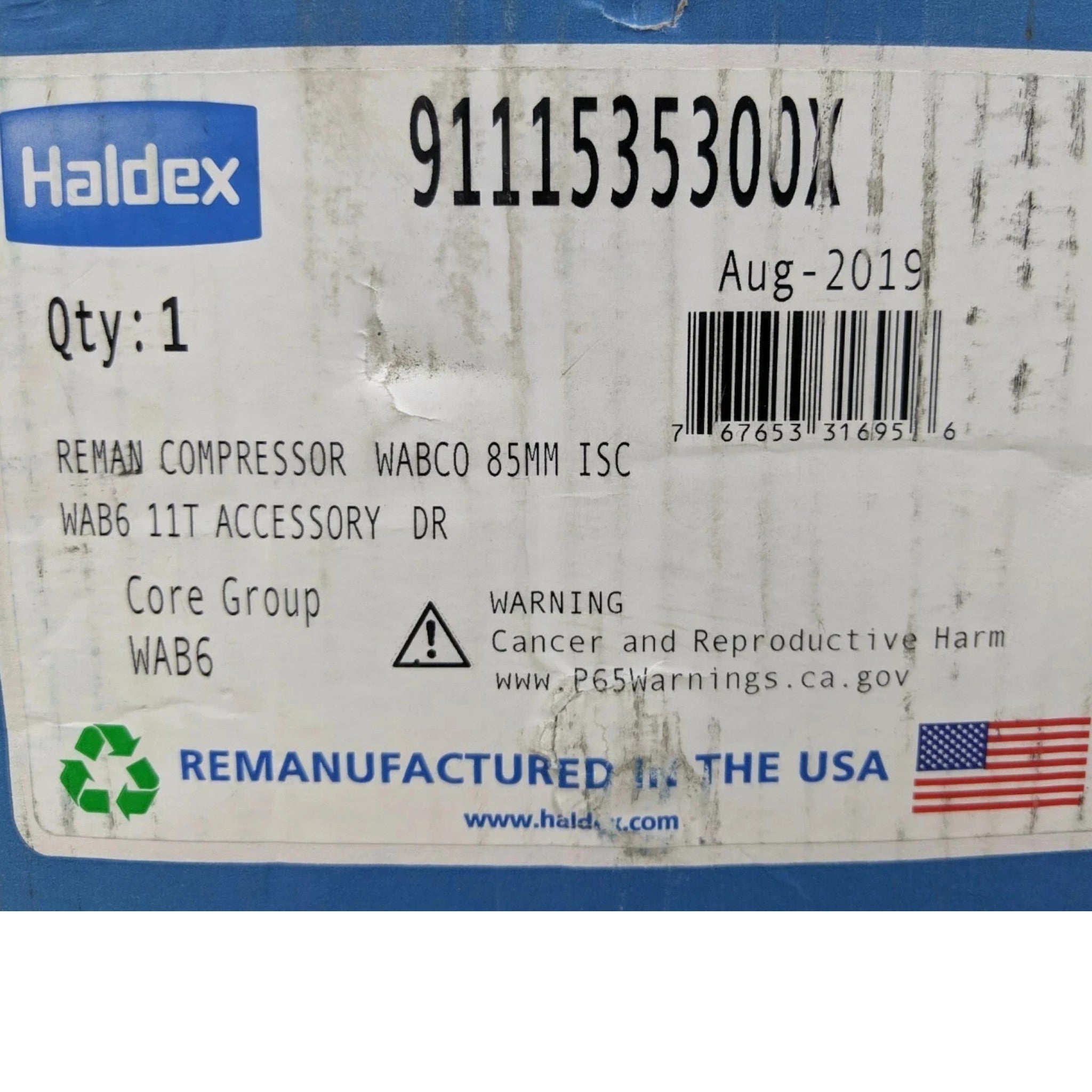 3966520RX Genuine Haldex Air Compressor