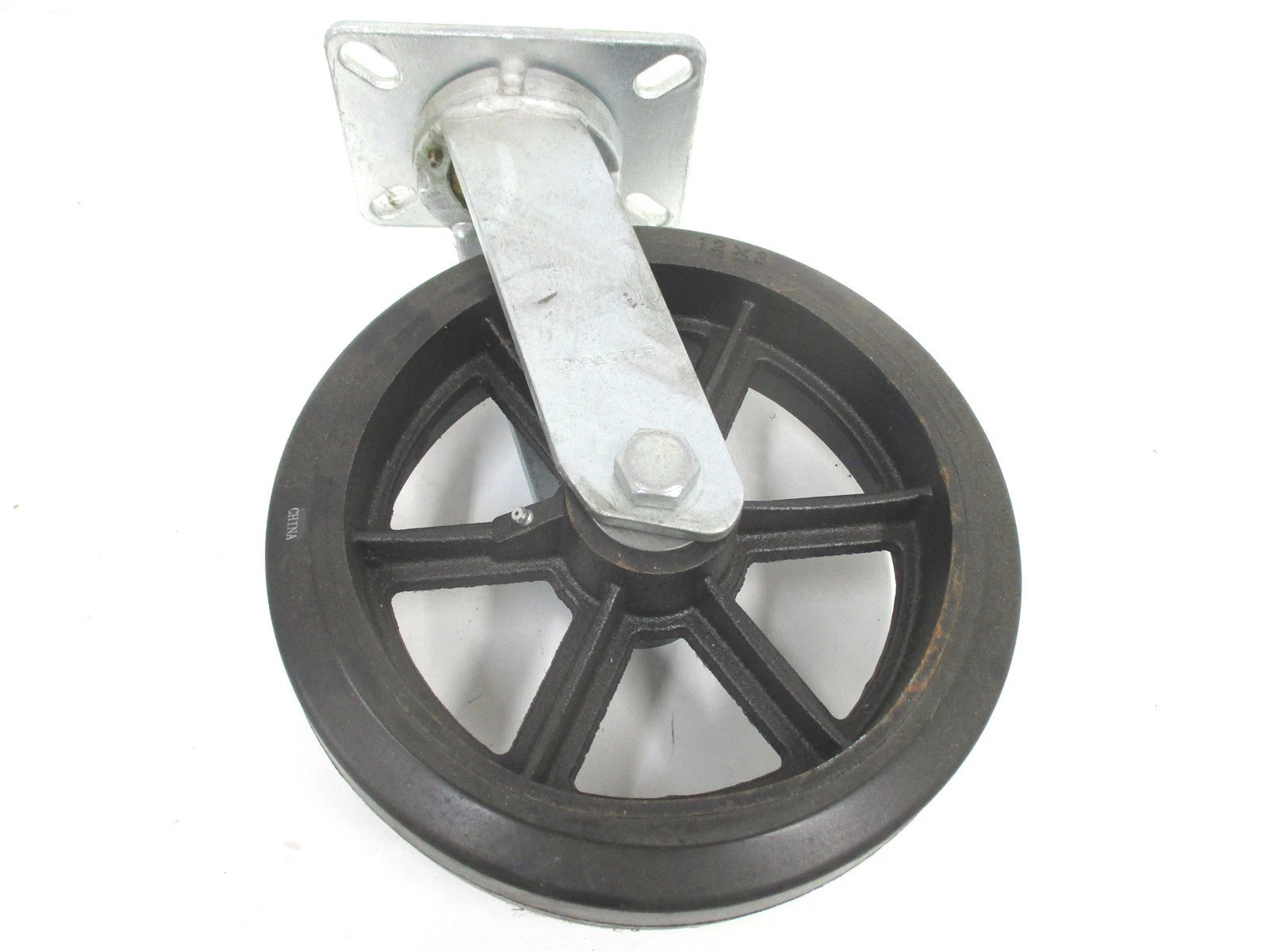 New Durastar HD Caster Wheel 12" X 3" Drop Forged Swivel Greasable 1300#