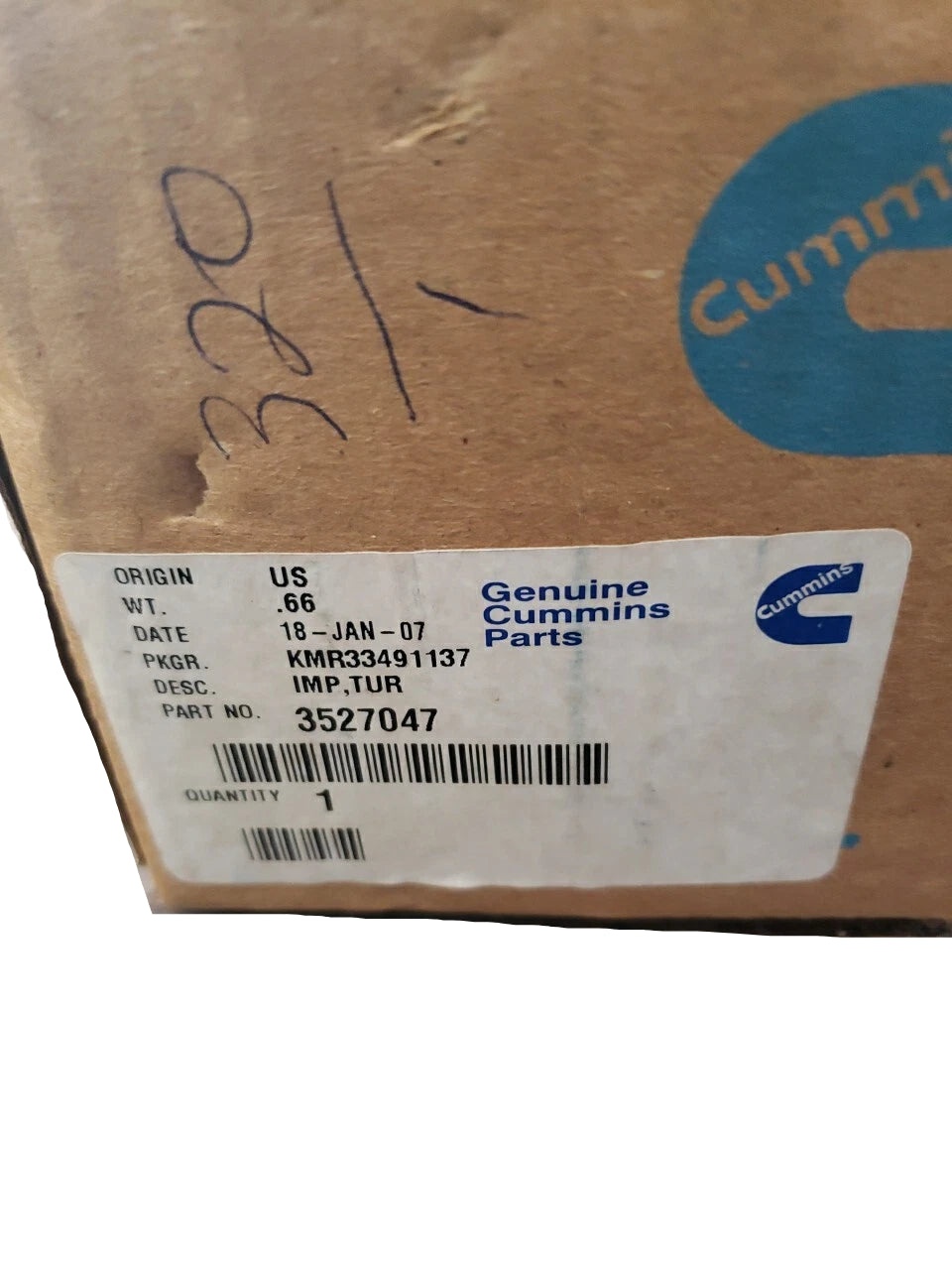 3527047 Genuine Cummins Turbocharger Compressor Impeller