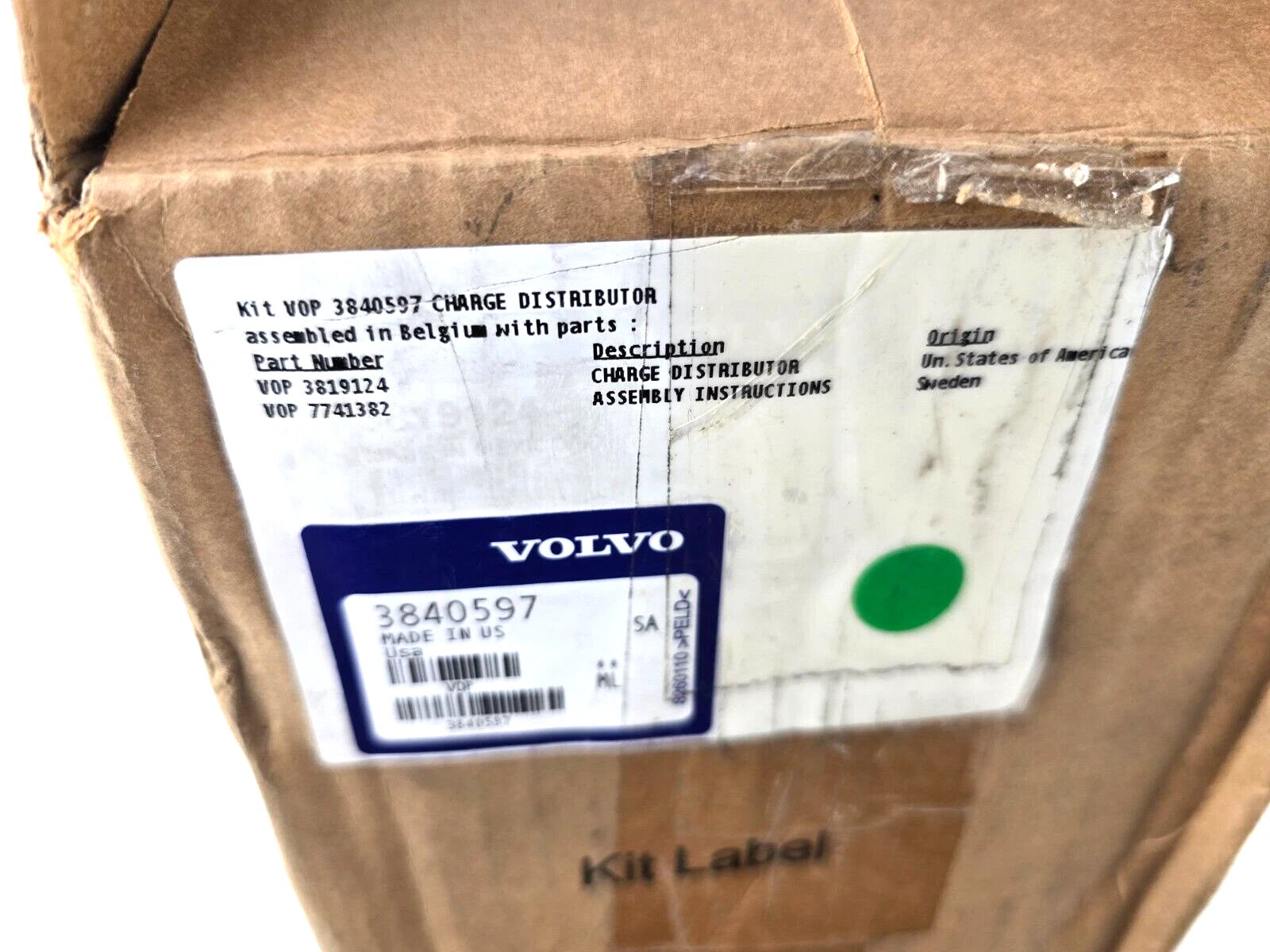 3840597 Volvo Penta Charging Distributor 12V