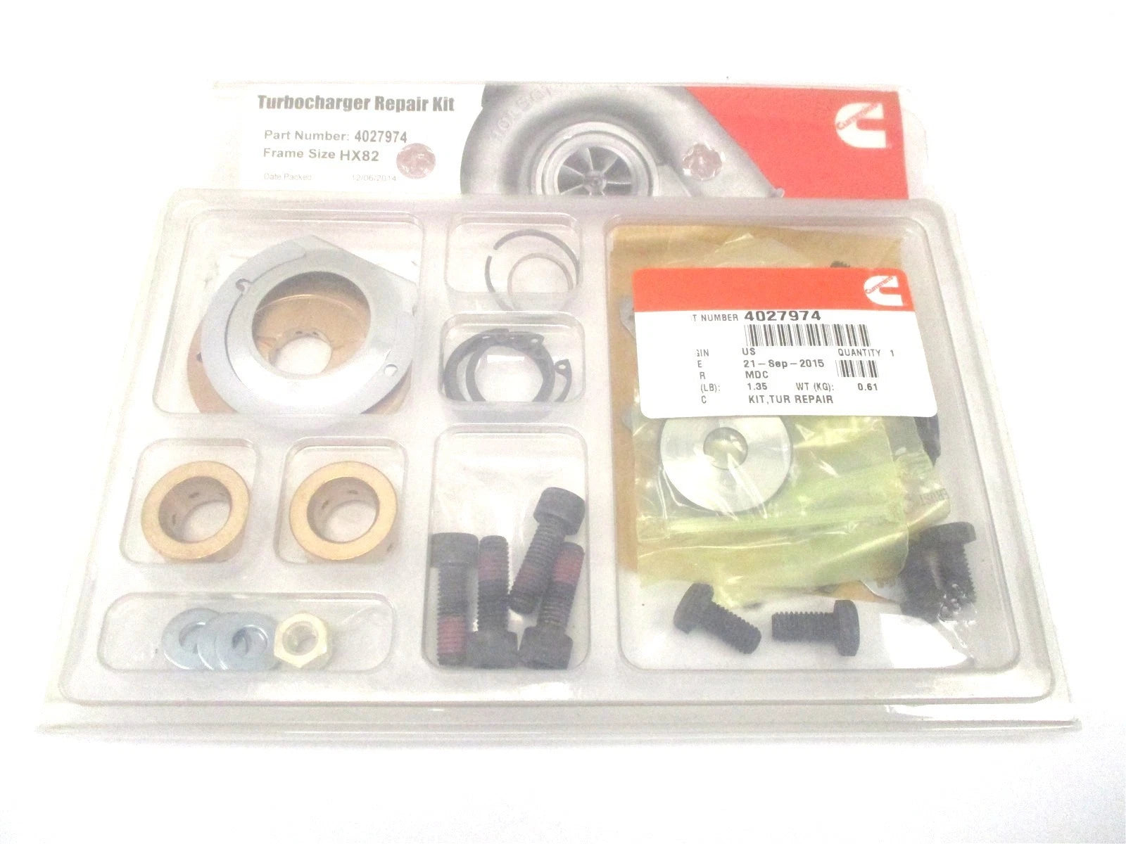 New Genuine Cummins Turbocharger Repair Kit HX82