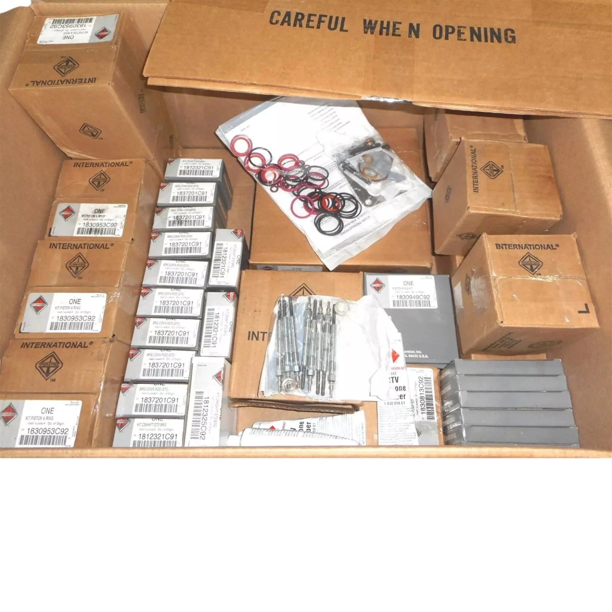 1841383C91 Genuine International Engine Overhaul Piston Works Kit