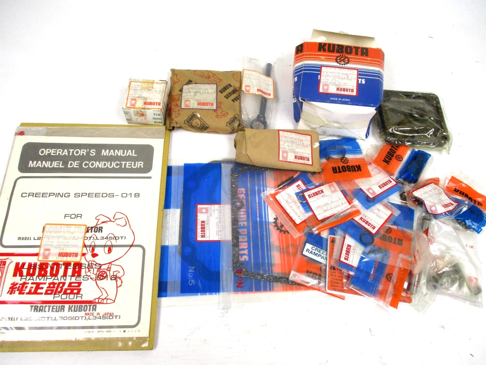 Genuine OEM Kubota Creep Gear Kit L295-DT L305-DT L345-DT
