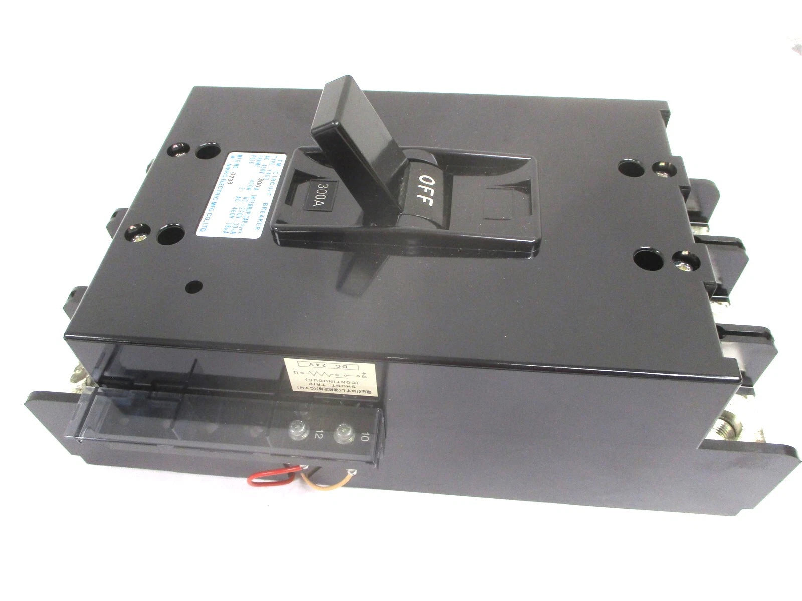 New 300A Circuit Breaker Nikko Y403 3-POLE 24VDC Shunt Trip