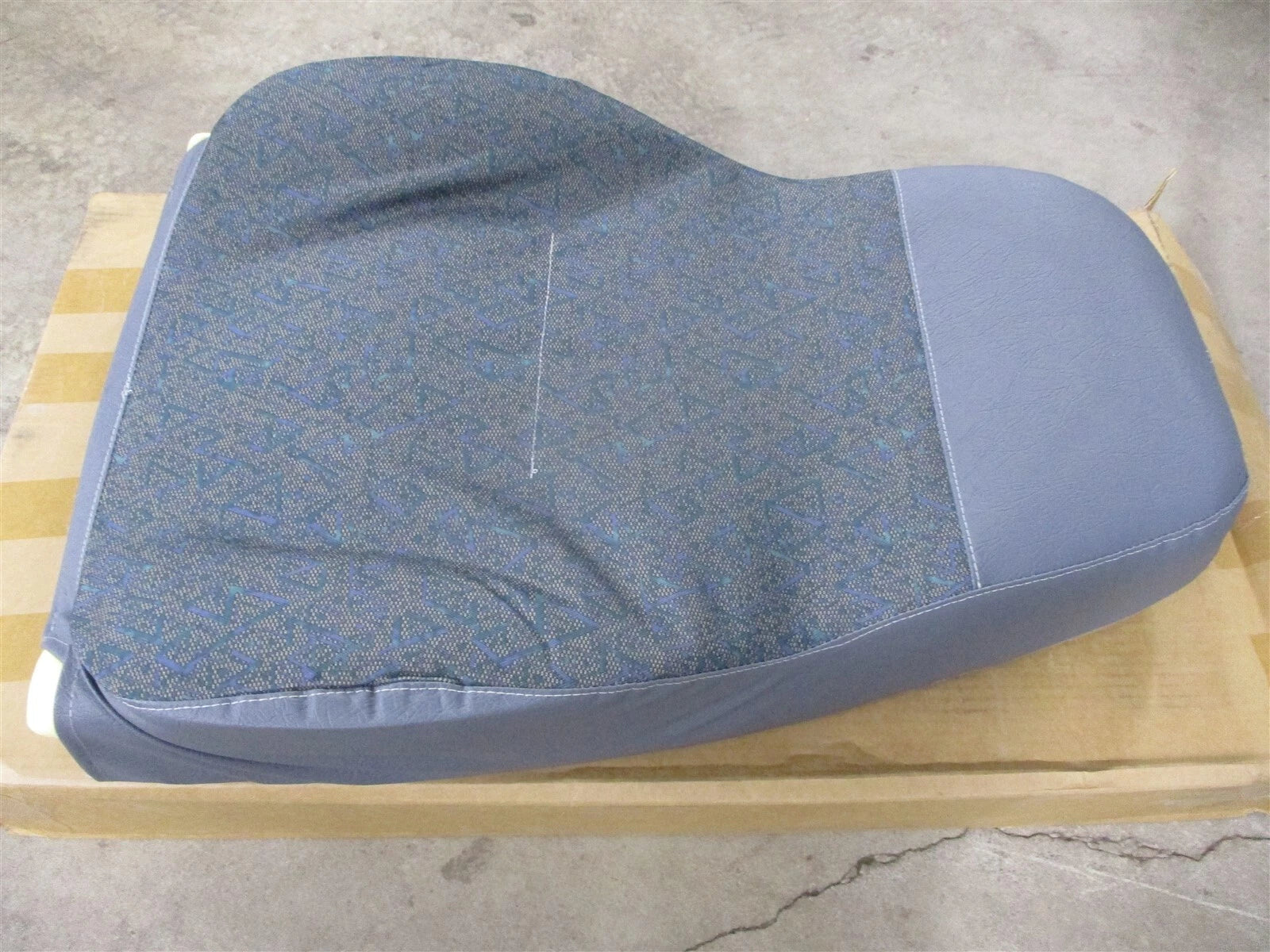 New International Ice Bus Driver Seat Back Cushion W Upholstery Gray