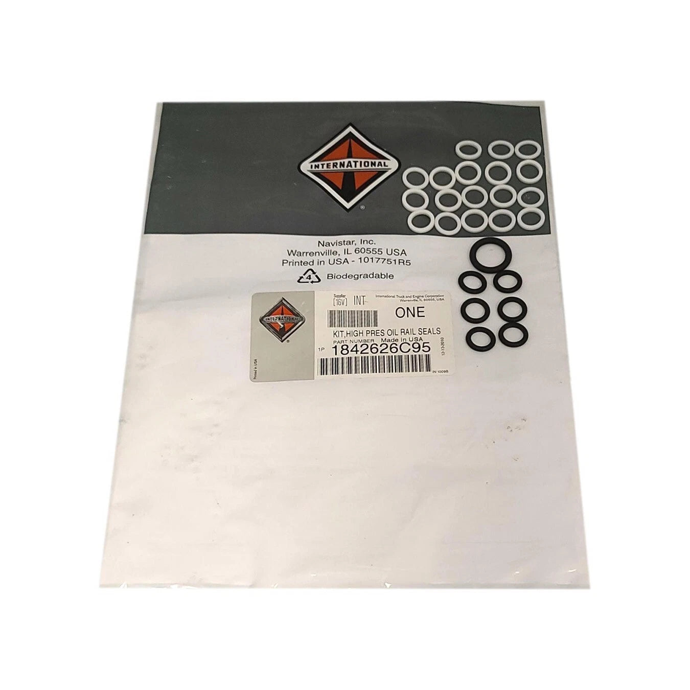 1842626C96 Genuine International High-Pressure Oil Rail Seal Kit