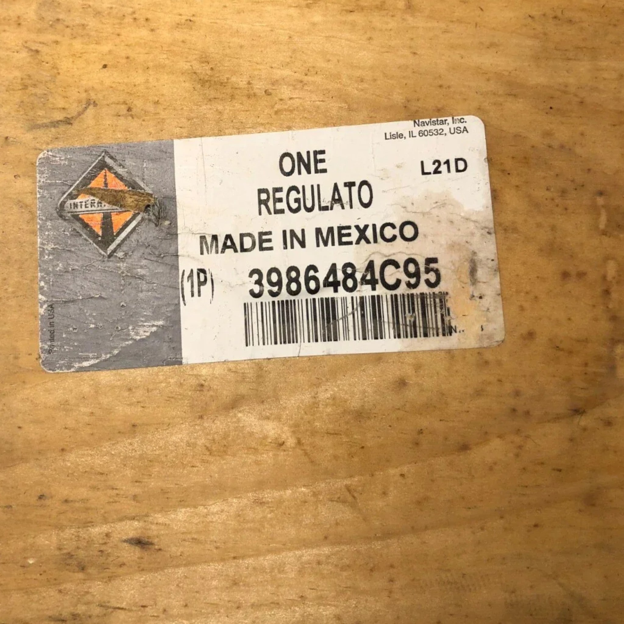 3986484C91 Genuine International Regulator