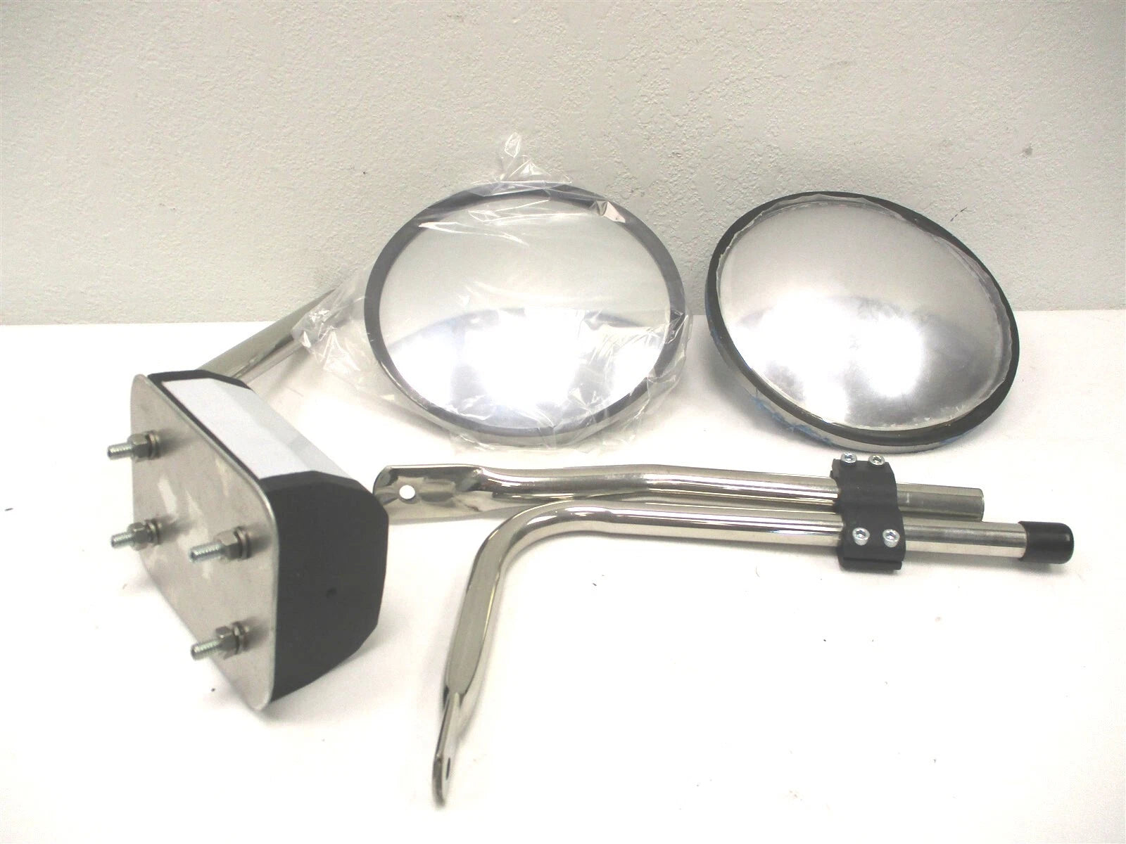Fleetrite Hood View Mirror System One Convex One SEMI-BUBBLE 8 1/2"