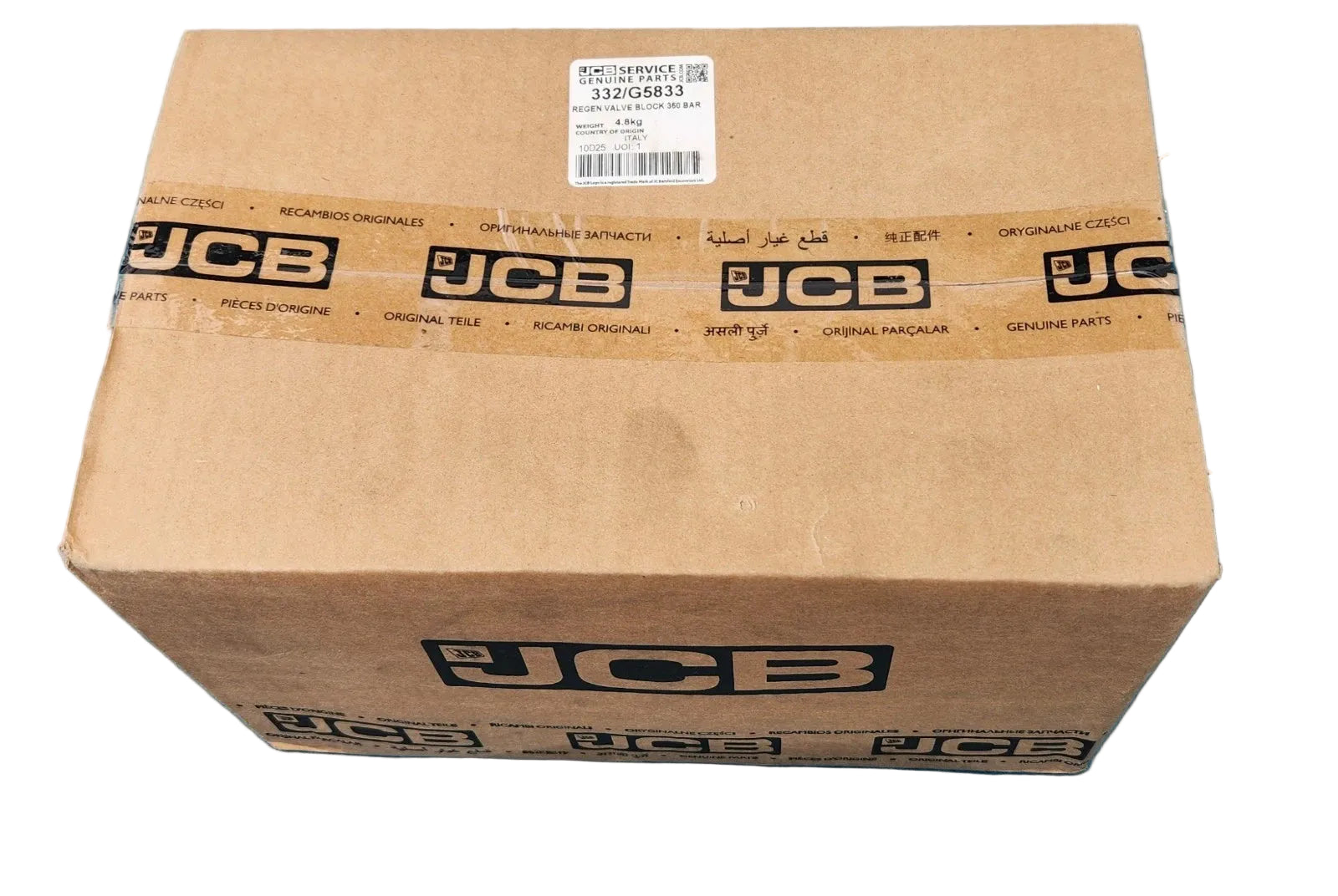 332/G5833 Genuine JCB Regen Valve Block